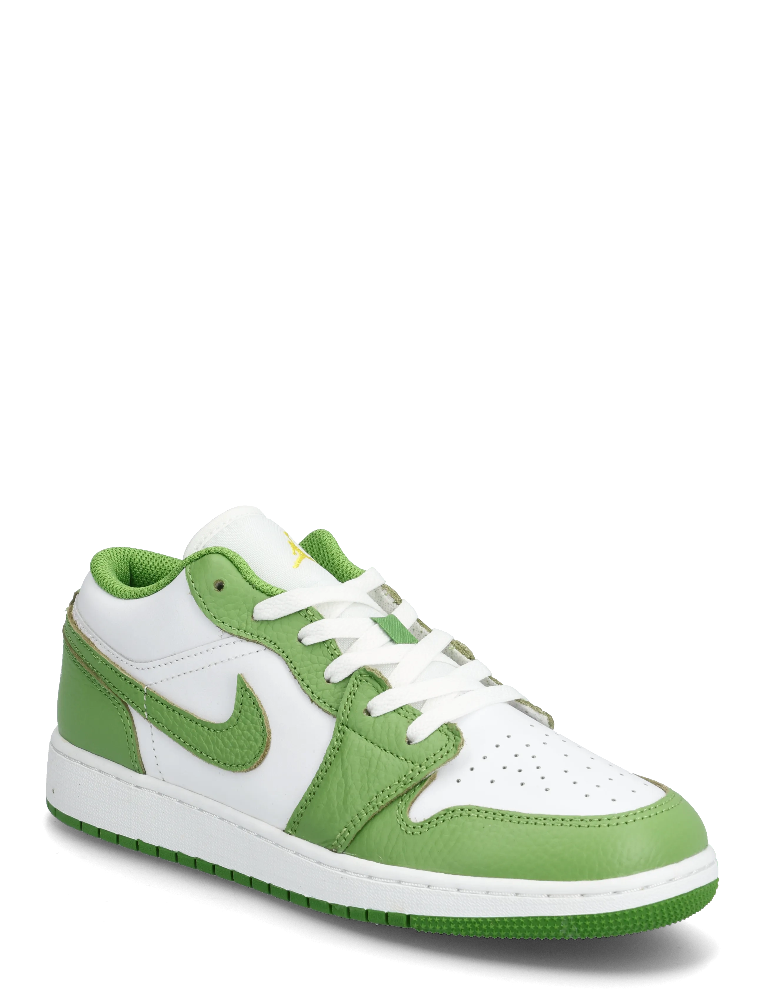 Air Jordan 1 Low SE BG (GS) - WHITE/CHLOROPHYLL/LIGHTENING