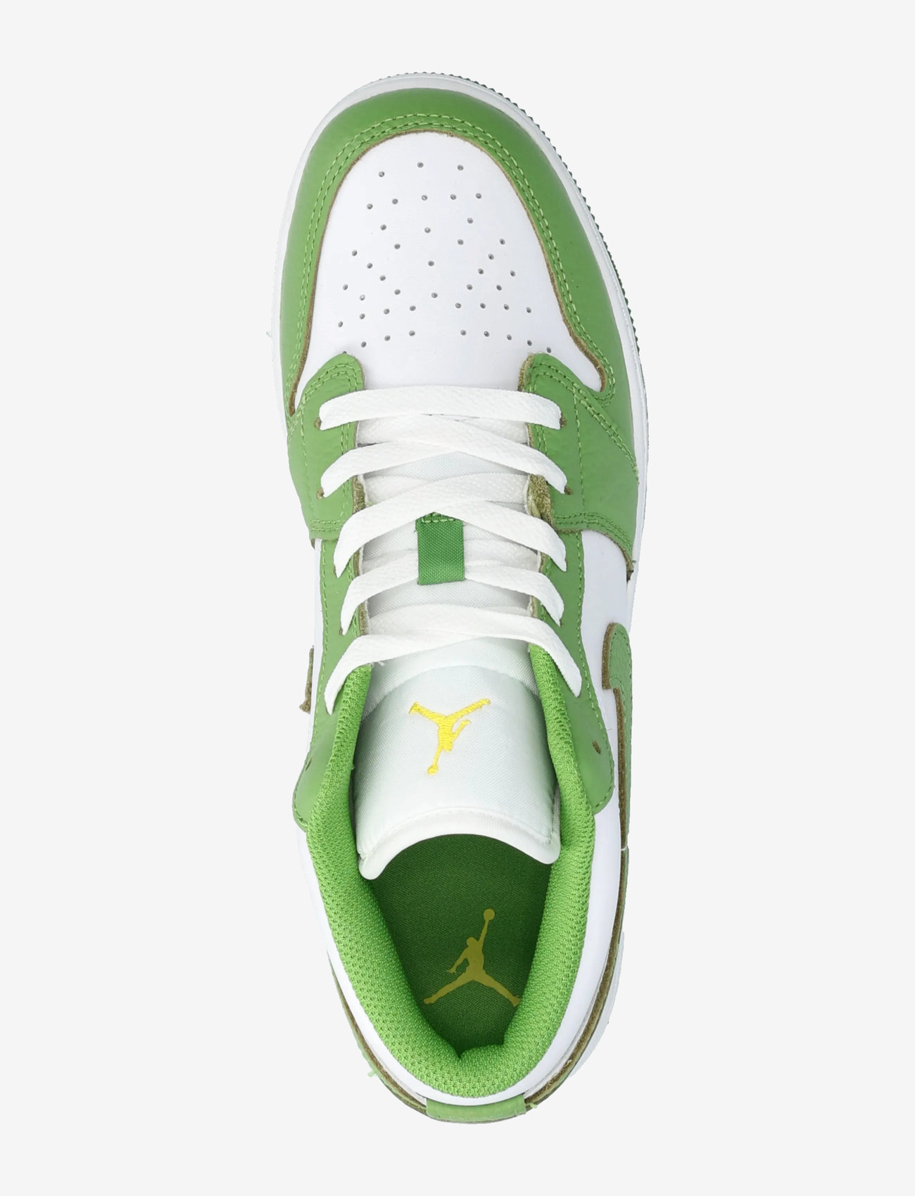 Nike - Air Jordan 1 Low SE BG (GS) - low tops - white/chlorophyll/lightening - 3