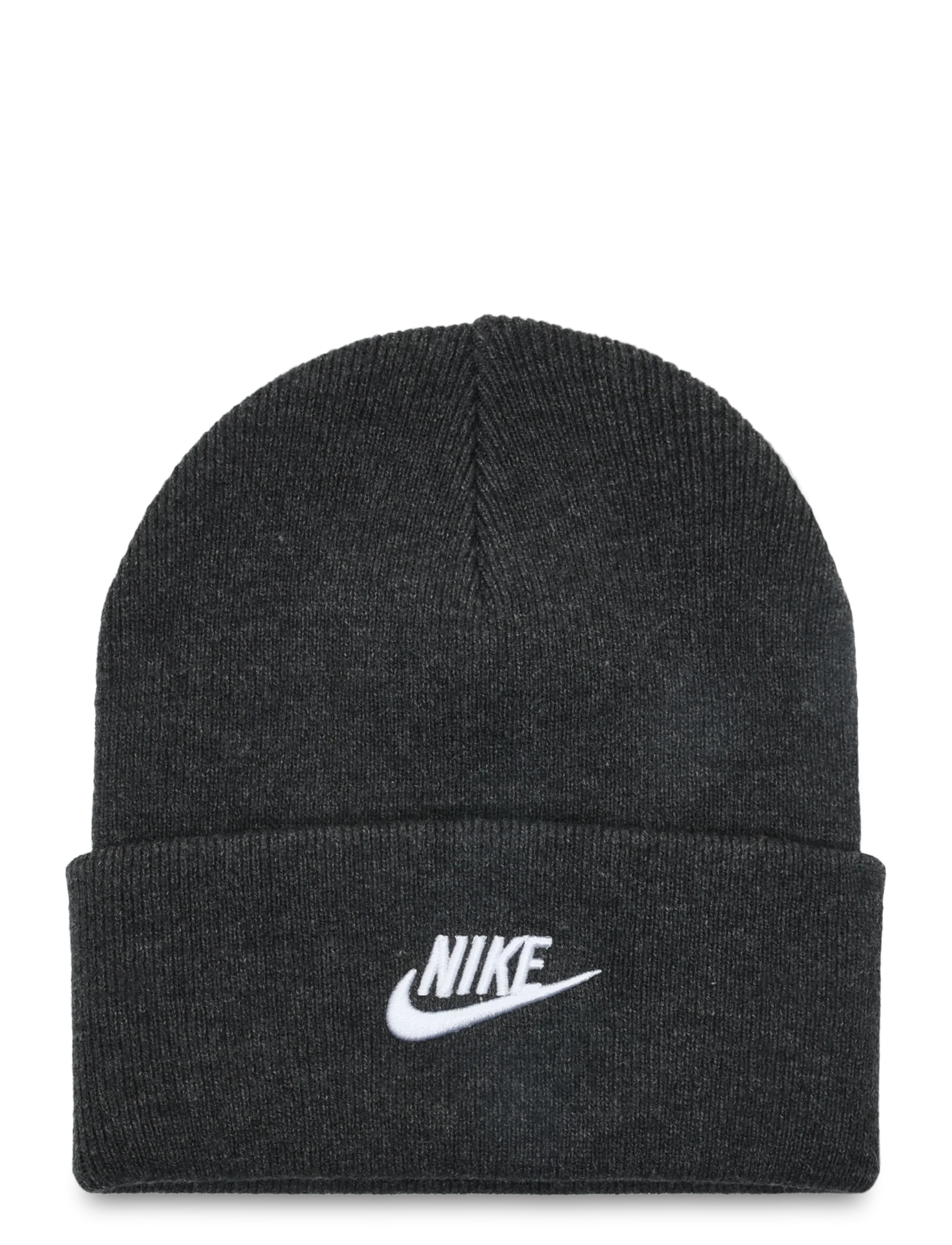 Nike K NK PEAK BEANIE TC FUT - Vinteraccessoarer - BLACK HEATHER/WHITE / grey