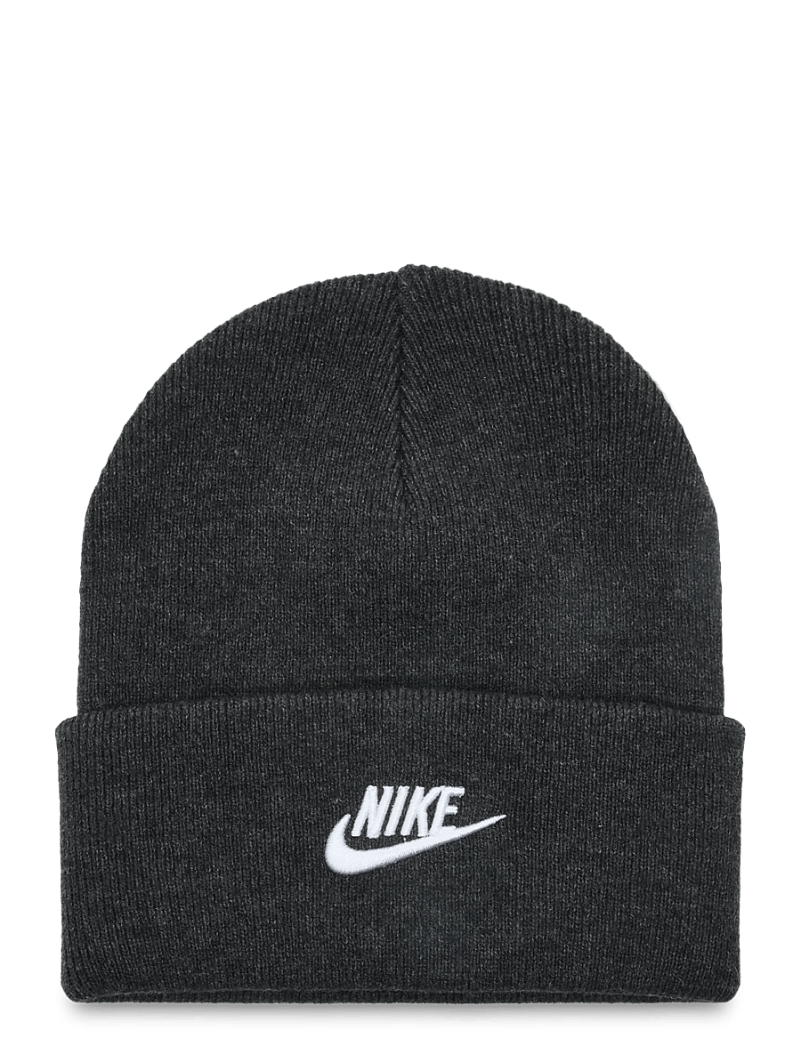 Nike - K NK PEAK BEANIE TC FUT - beanies - black heather/white - 0
