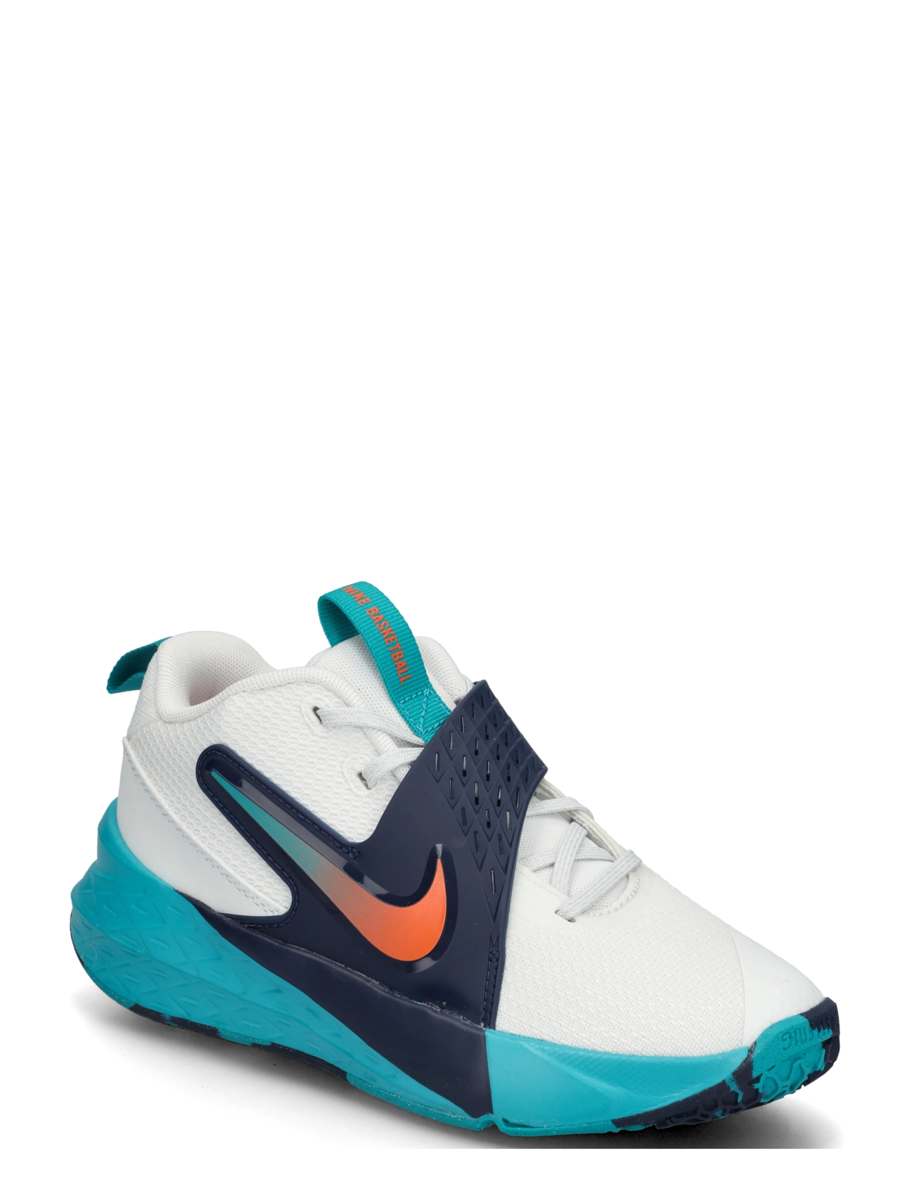Nike TEAM HUSTLE D 12 (GS) - New Arrivals - SUMMIT WHITE/SAFETY ORANGE-ENE / white
