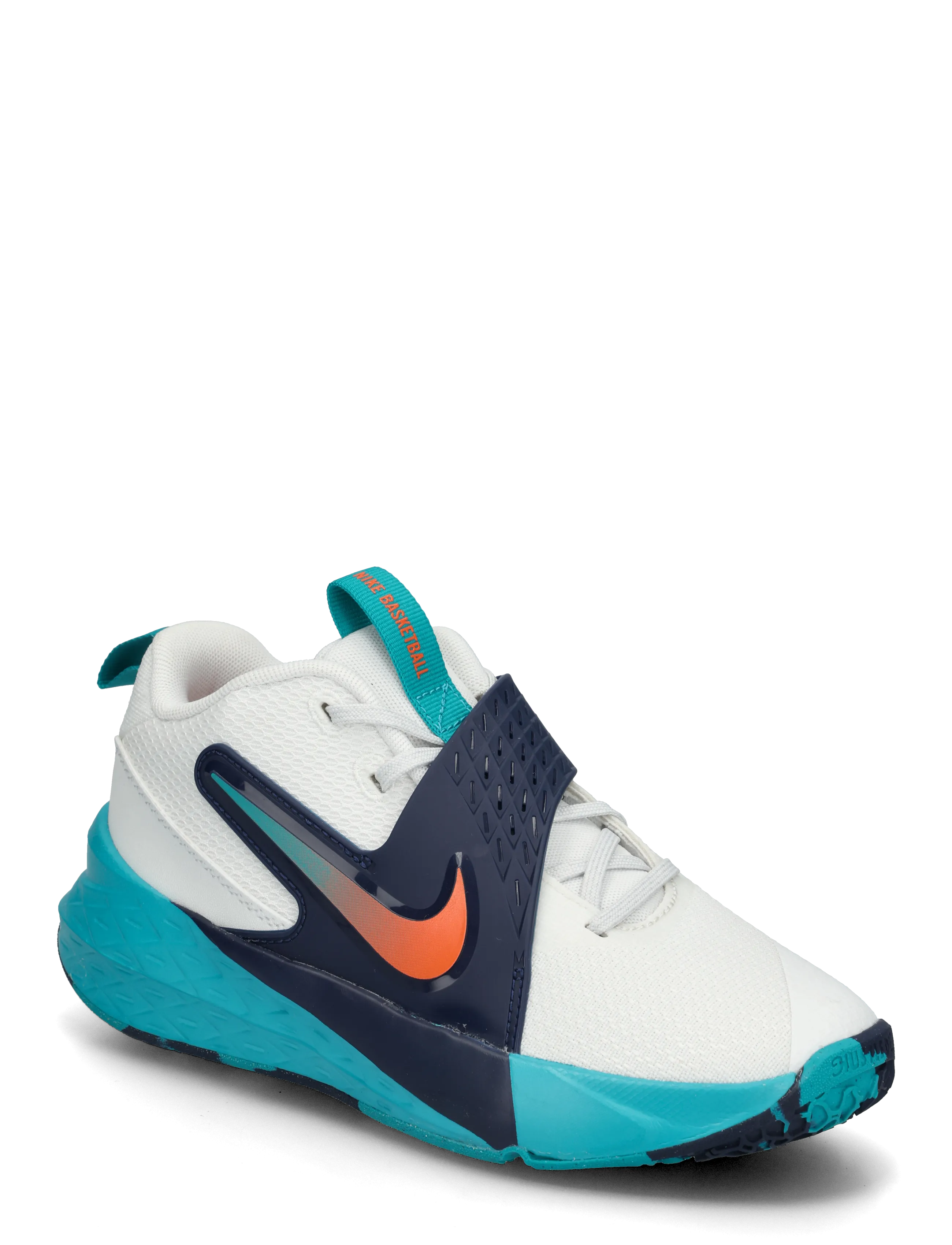 Nike TEAM HUSTLE D 12 (GS) - Schuhe - SUMMIT WHITE/SAFETY ORANGE-ENE / white