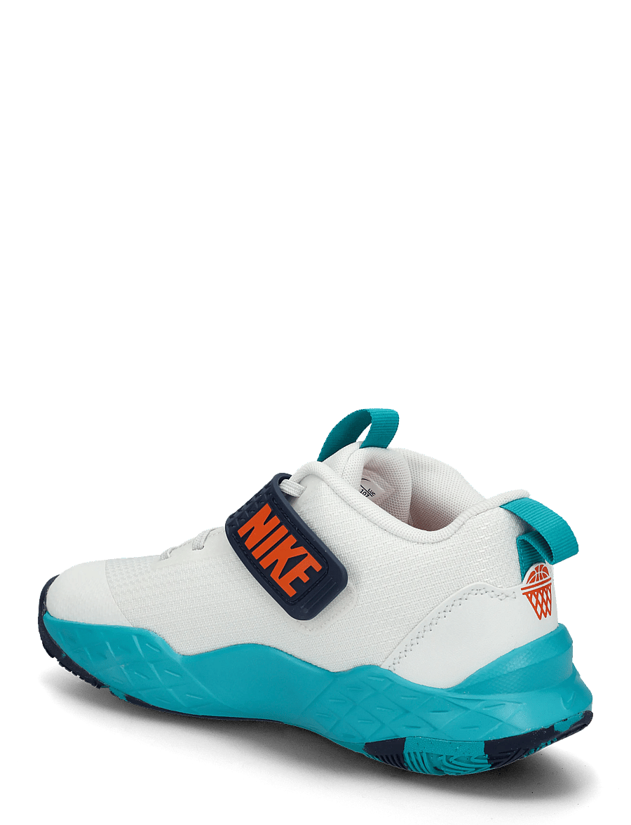 Nike - TEAM HUSTLE D 12 (GS) - lave sneakers - summit white/safety orange-ene - 1