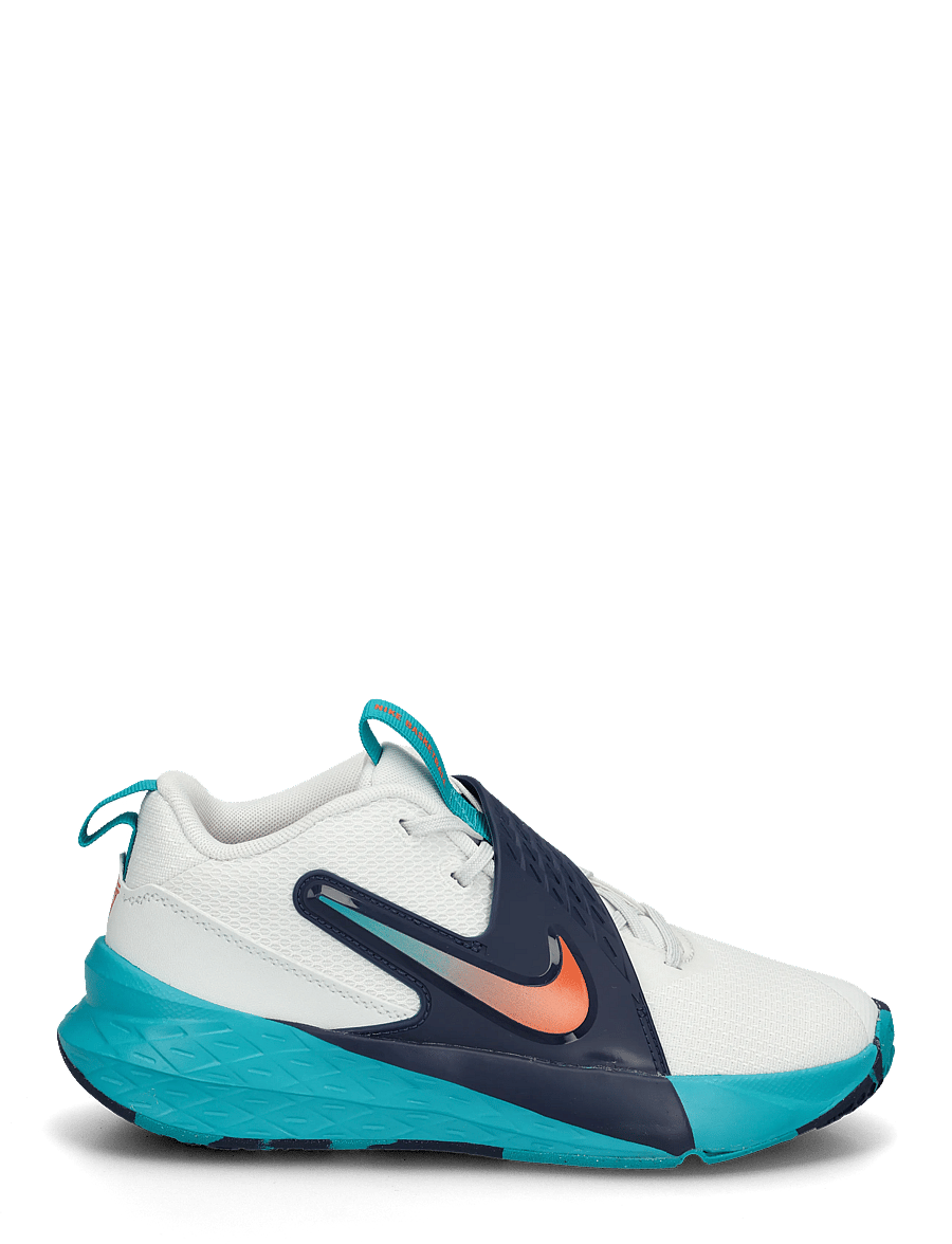 Nike - TEAM HUSTLE D 12 (GS) - lave sneakers - summit white/safety orange-ene - 2