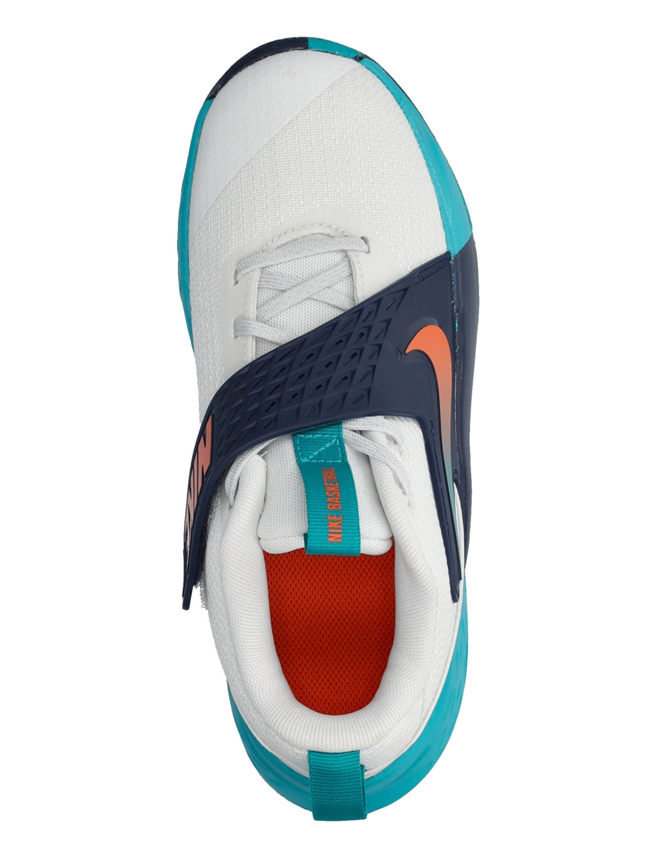 Nike - TEAM HUSTLE D 12 (GS) - low tops - summit white/safety orange-ene - 3