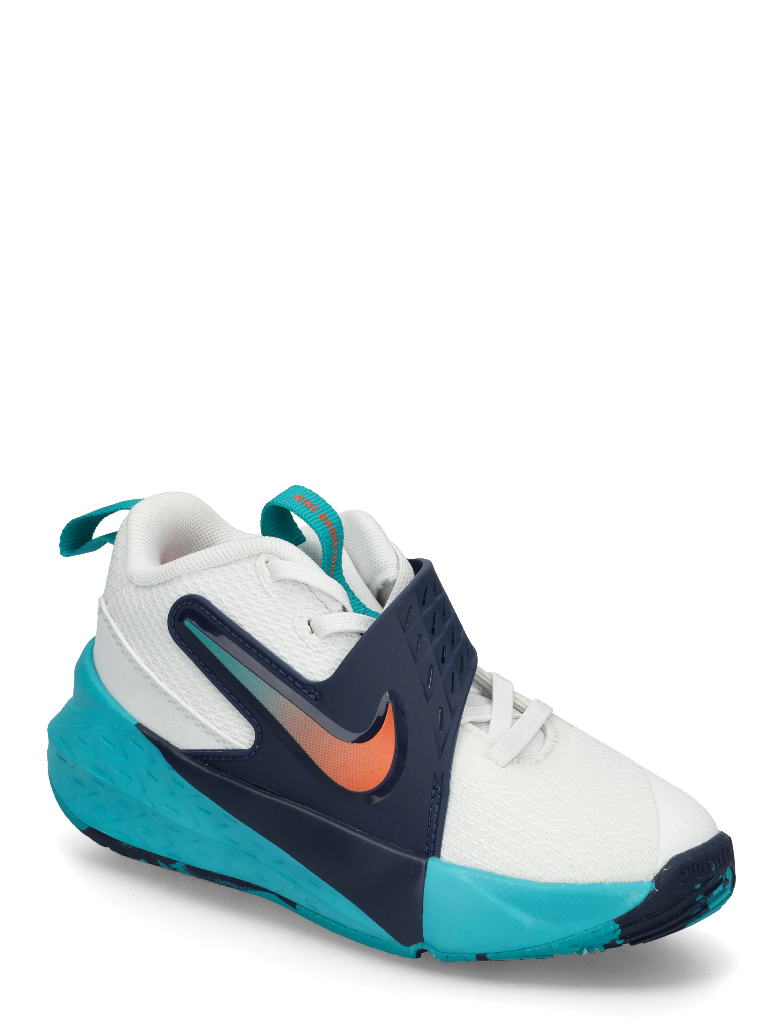 Nike TEAM HUSTLE D 12 (PS) - Schuhe - SUMMIT WHITE/SAFETY ORANGE-ENE / white