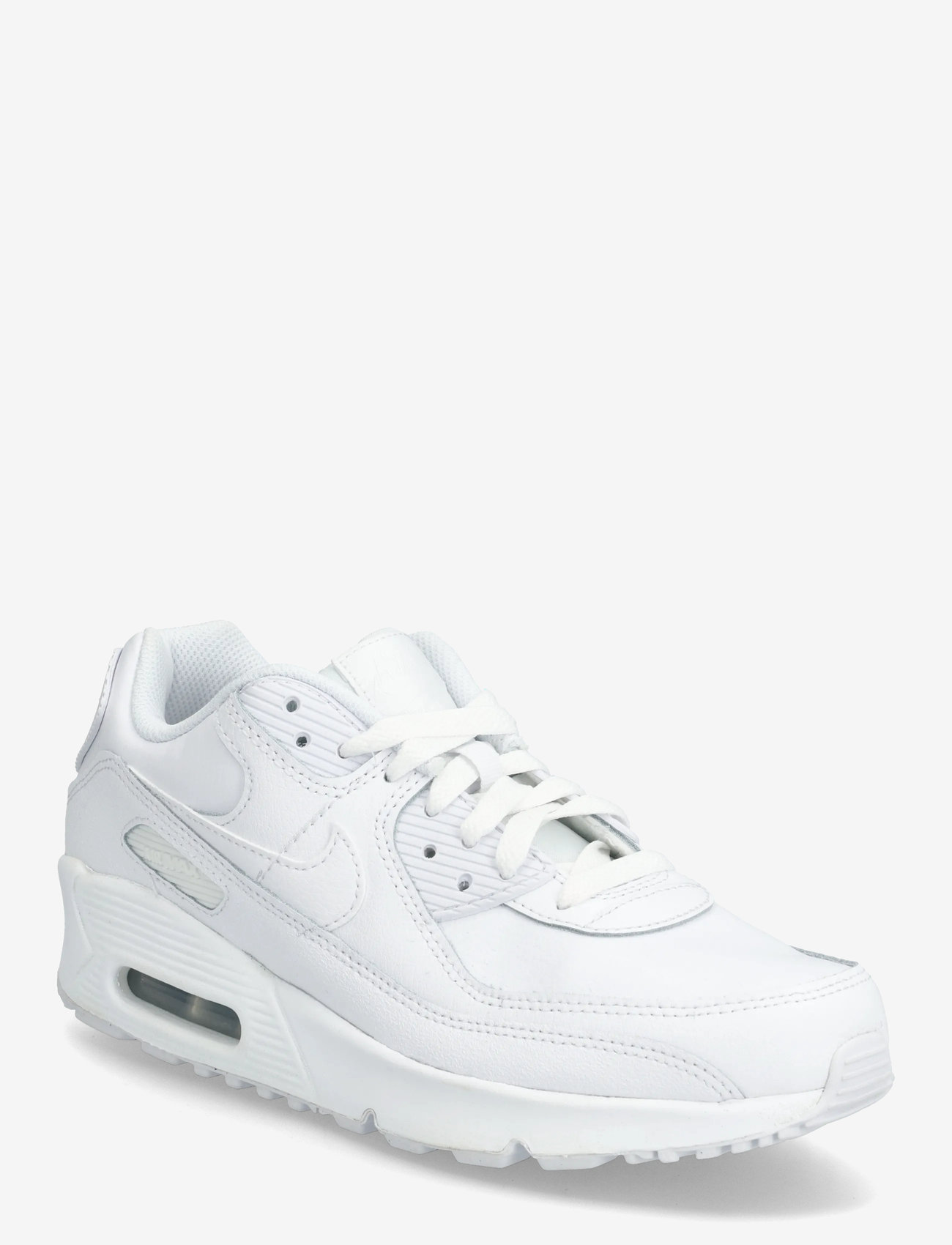 Nike - Air Max 90 (GS) - låga sneakers - white/white/metallic silver/white - 0