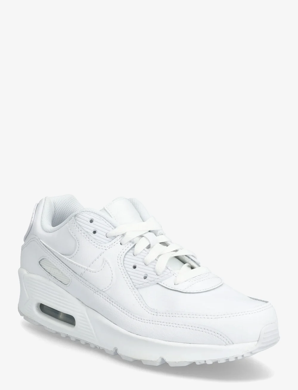Nike - Air Max 90 (GS) - låga sneakers - white/white/metallic silver/white - 0