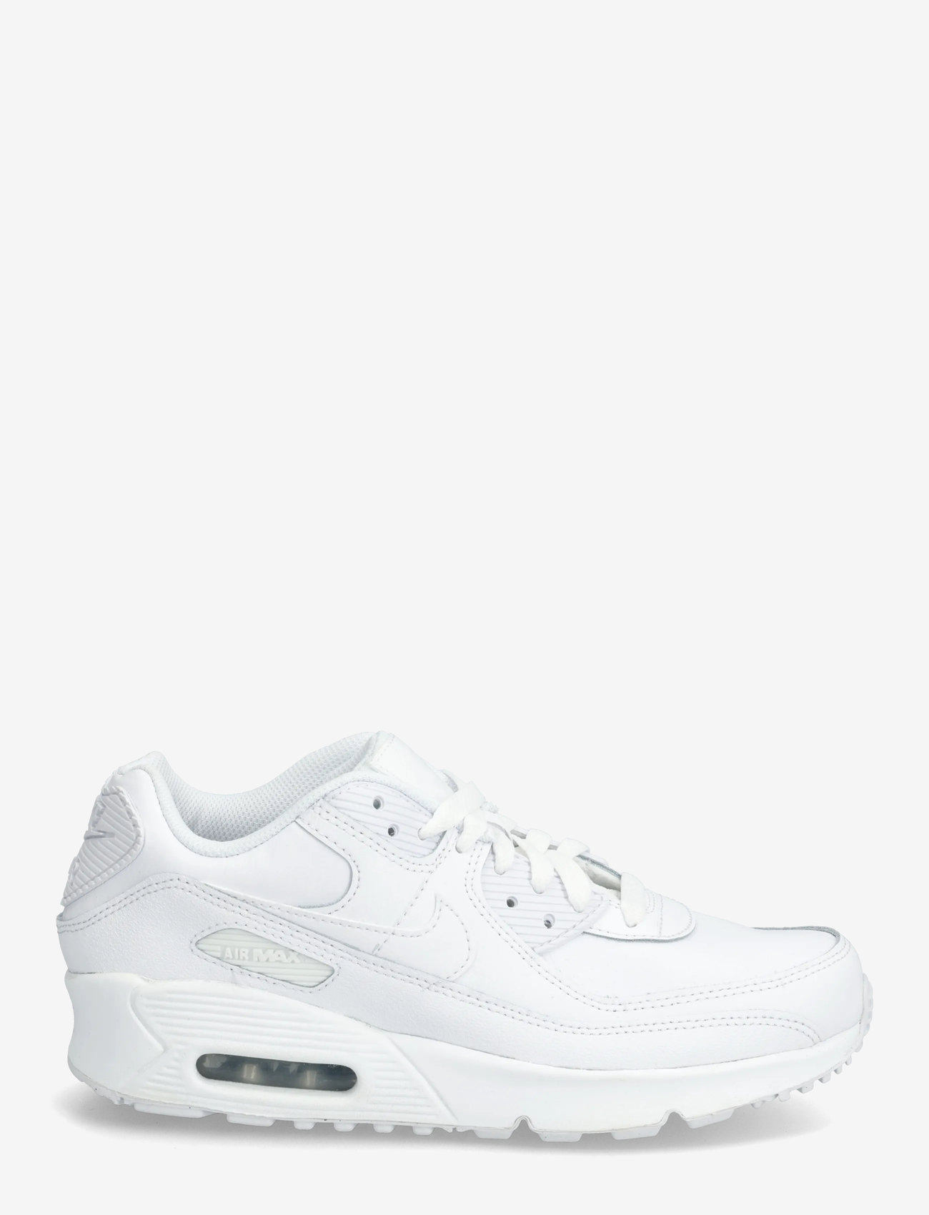 Nike - Air Max 90 (GS) - låga sneakers - white/white/metallic silver/white - 1