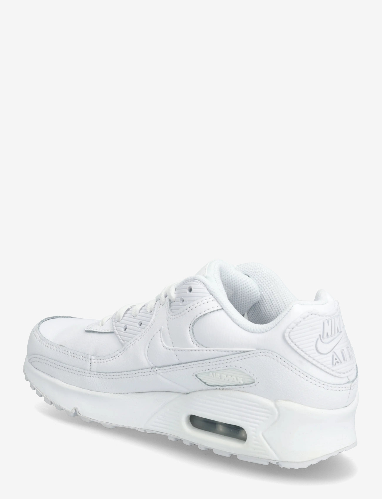 Nike - Air Max 90 (GS) - låga sneakers - white/white/metallic silver/white - 2