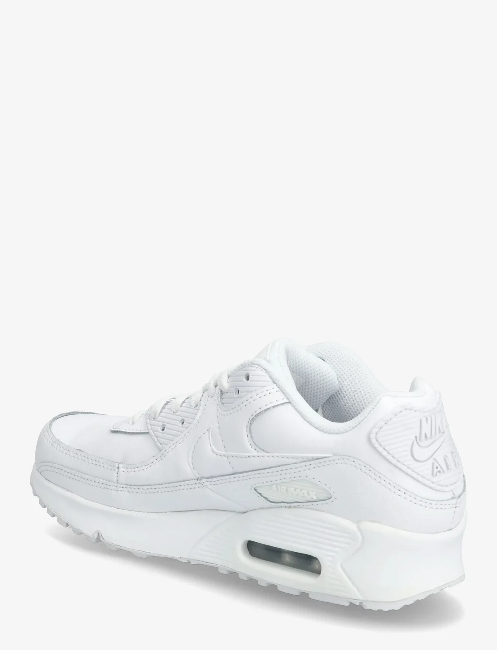 Nike - Air Max 90 (GS) - låga sneakers - white/white/metallic silver/white - 2