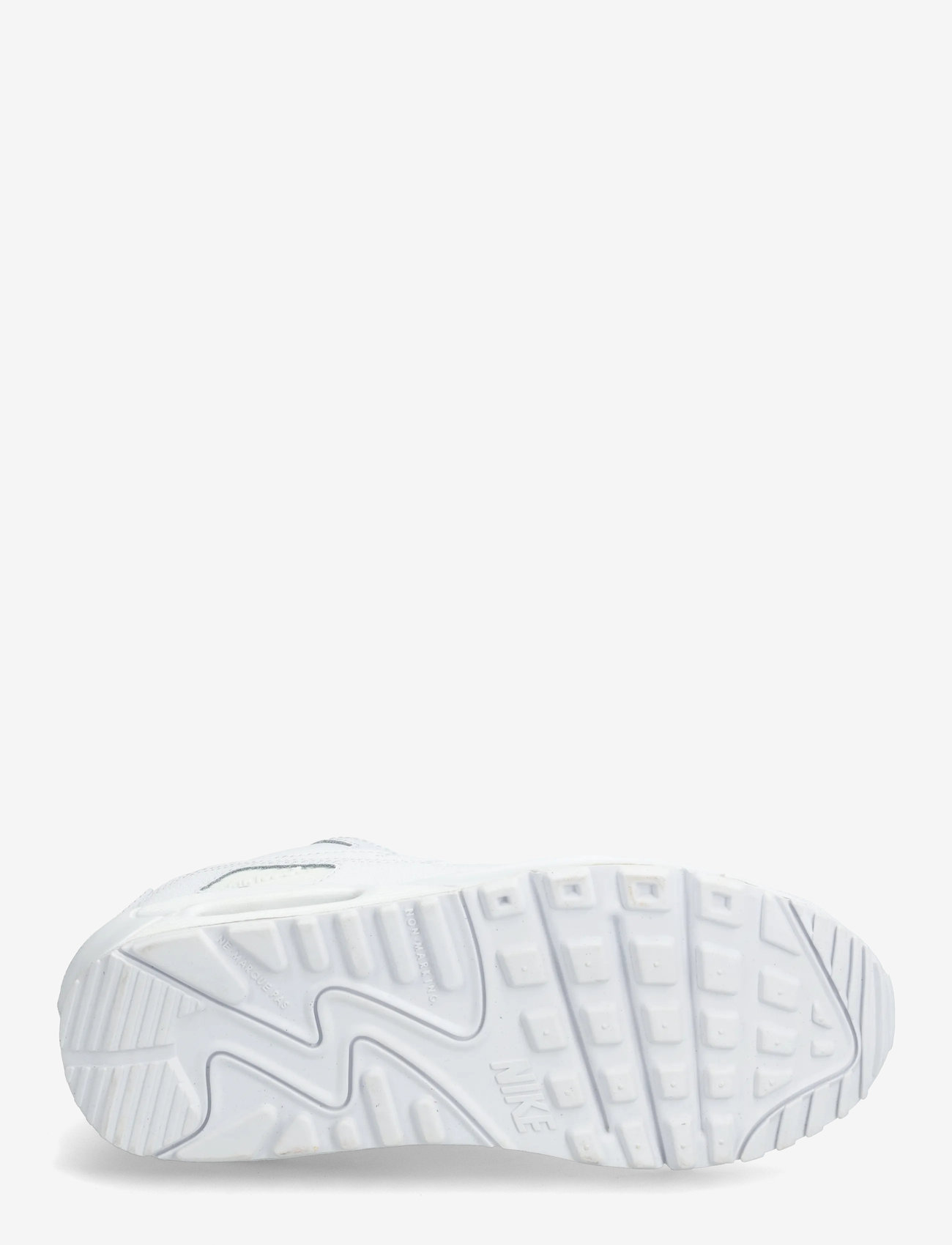 Nike - Air Max 90 (GS) - låga sneakers - white/white/metallic silver/white - 4