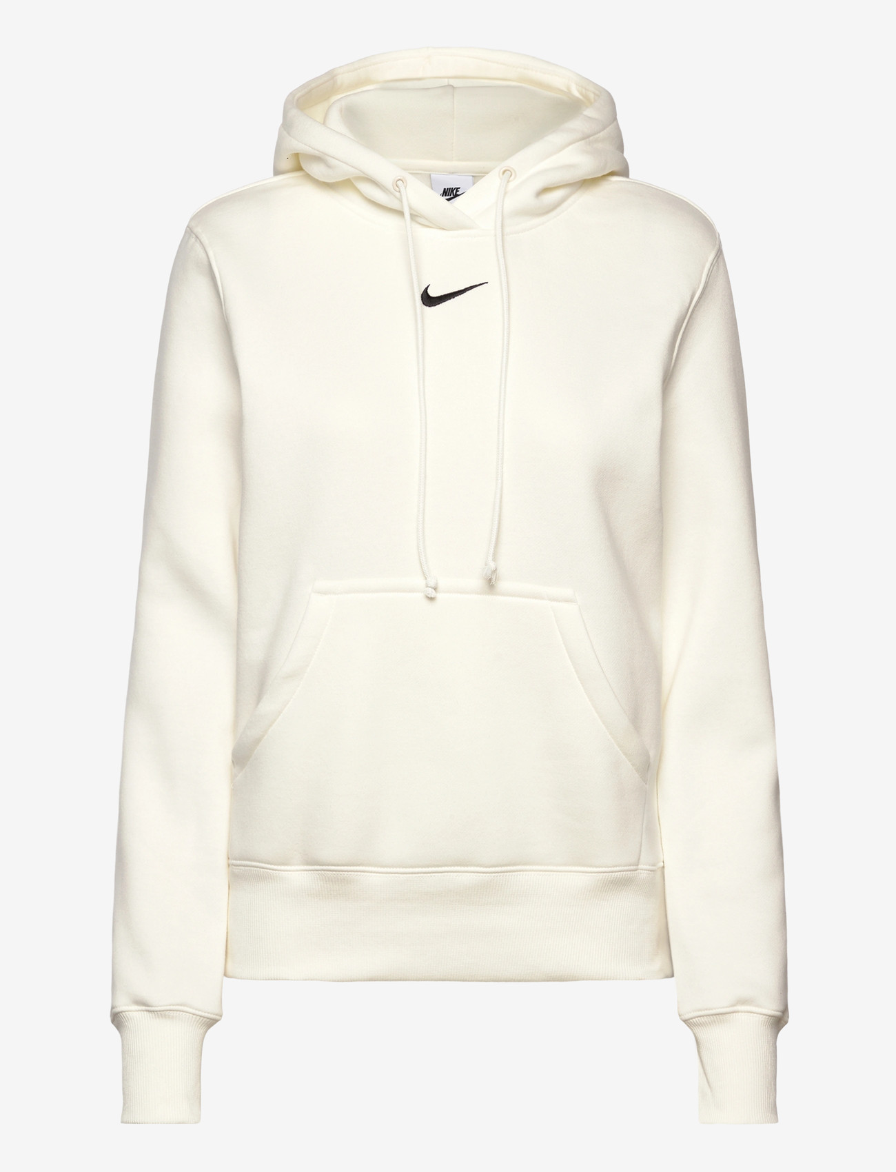 Nike - W NSW PHNX FLC STD PO HOODIE - oberteile - sail/black - 0