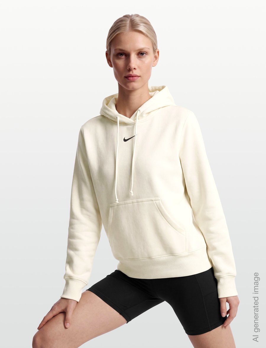 Nike - Nike Sportswear Phoenix Hoodie - tops - sail/black - 3