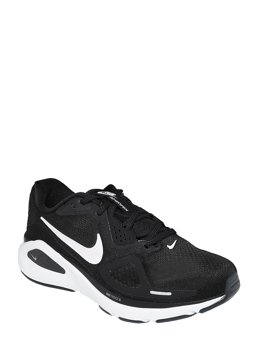 Nike - W NIKE STRUCTURE 26 - jooksujalatsid - black/white-wolf grey-metallic - 0