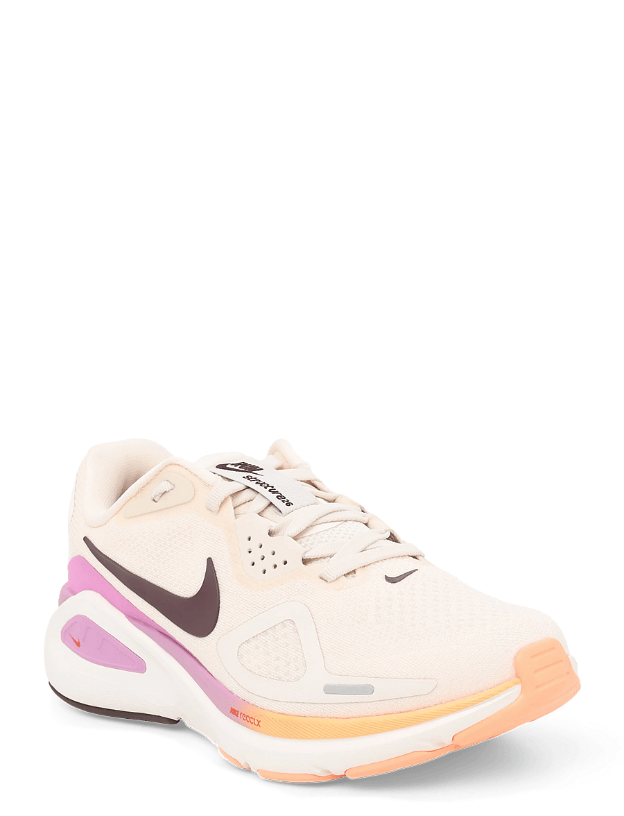 Nike - W NIKE STRUCTURE 26 - løbesko - chalk/tattoo-lt magenta-orange - 0