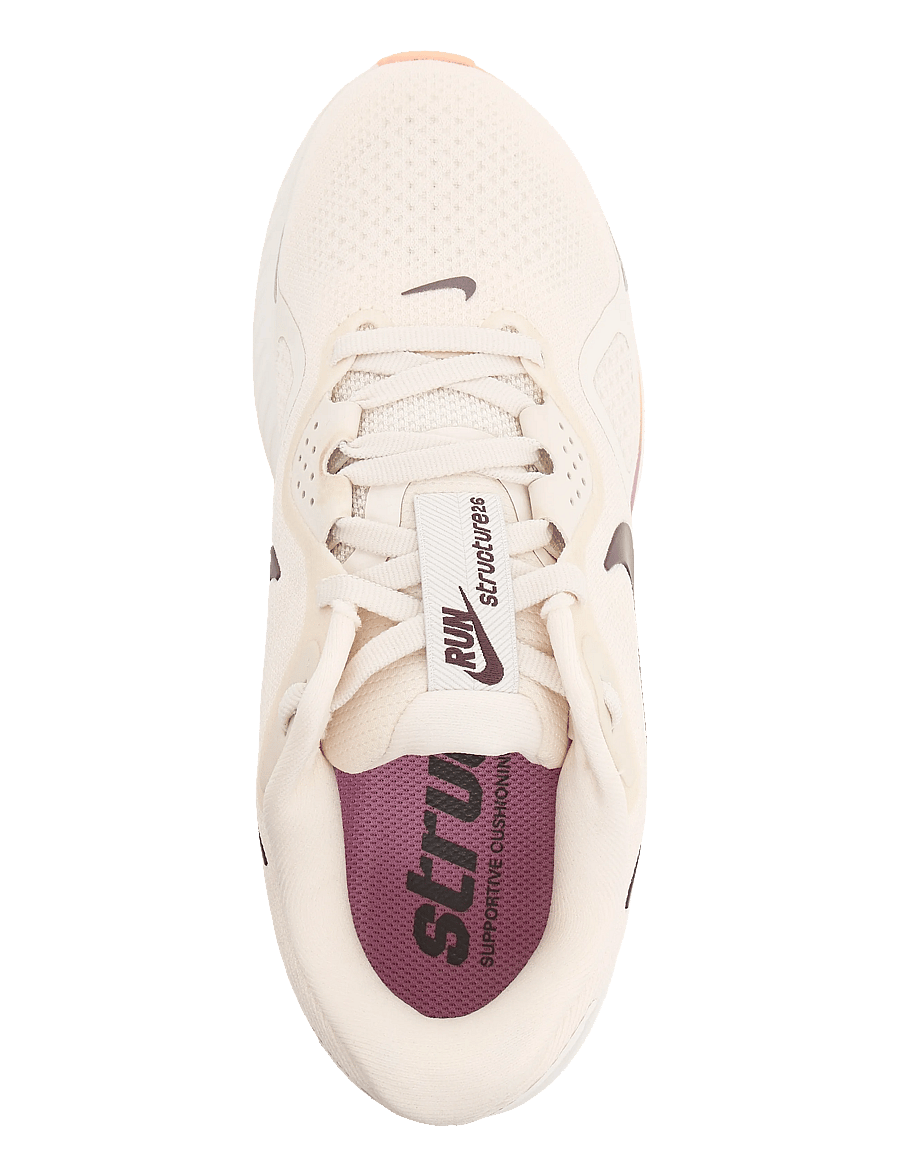 Nike - W NIKE STRUCTURE 26 - løbesko - chalk/tattoo-lt magenta-orange - 3