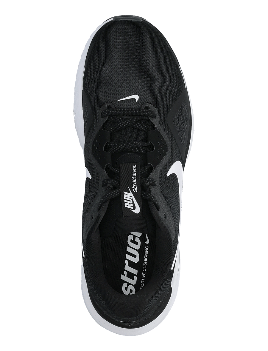 Nike - NIKE STRUCTURE 26 - laufschuhe - black/white-cool grey-metallic - 3