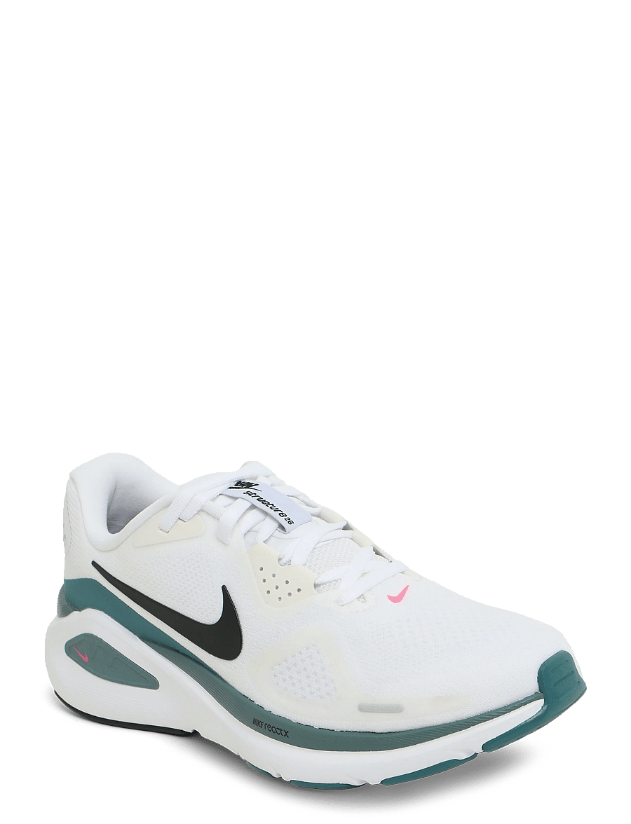 Nike - NIKE STRUCTURE 26 - hlaupaskór - white/black-mineral slate-hype - 0