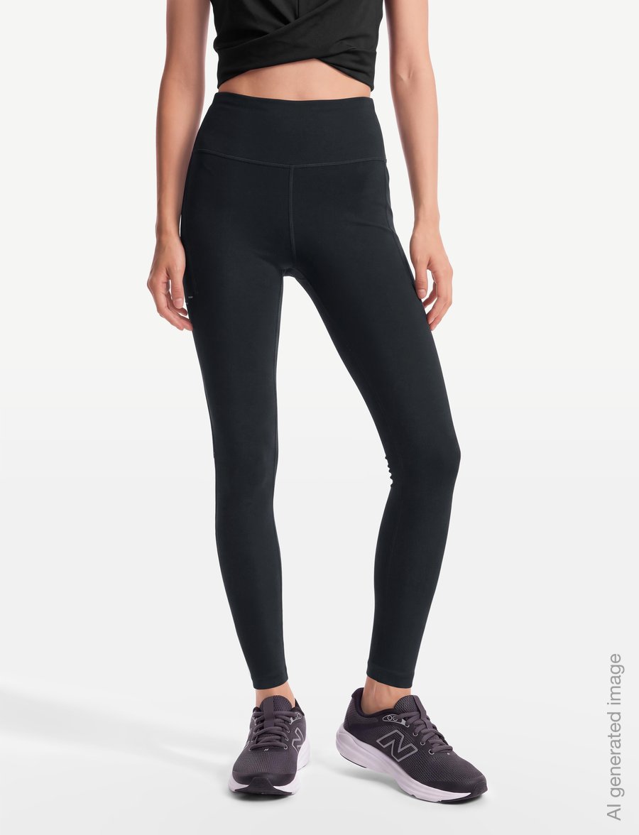 Nike - Nike Dri-Fit Swift 7/8 Tight - 7/8 länge - black/reflective silv - 3