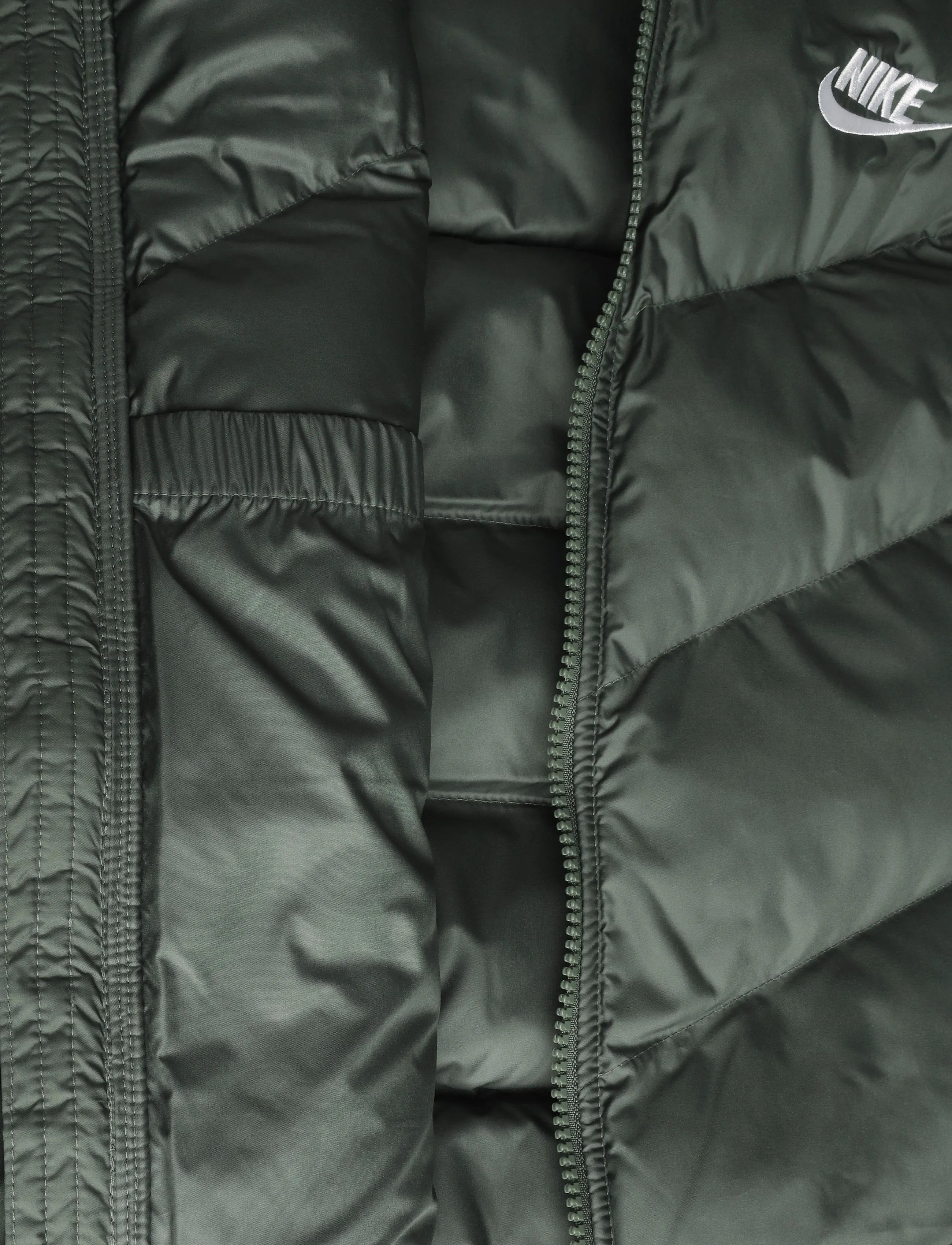 Nike - K NSW TF ADP PUFFER VEST - shoppa efter ålder - camo green/white - 4