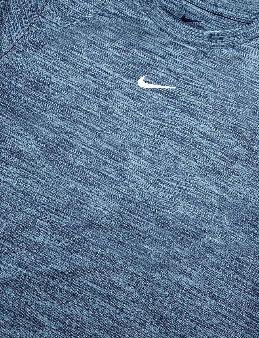Nike - B NK DF MULTI SS TOP LBR HTHR - sportoberteile - midnight navy/football blue/wh - 2