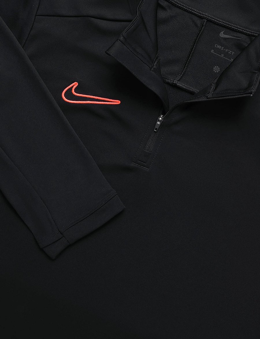 Nike - M NK DF ACD25 DRIL TOP BR - longsleeved tops - black/white/bright crimson - 2