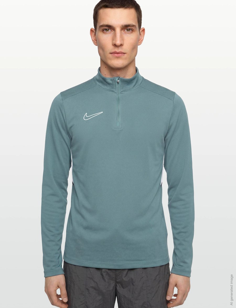 Nike - NIKE ACADEMIC 25 TOP - pikkade varrukatega alussärgid - mineral slate/black/white/whit - 3