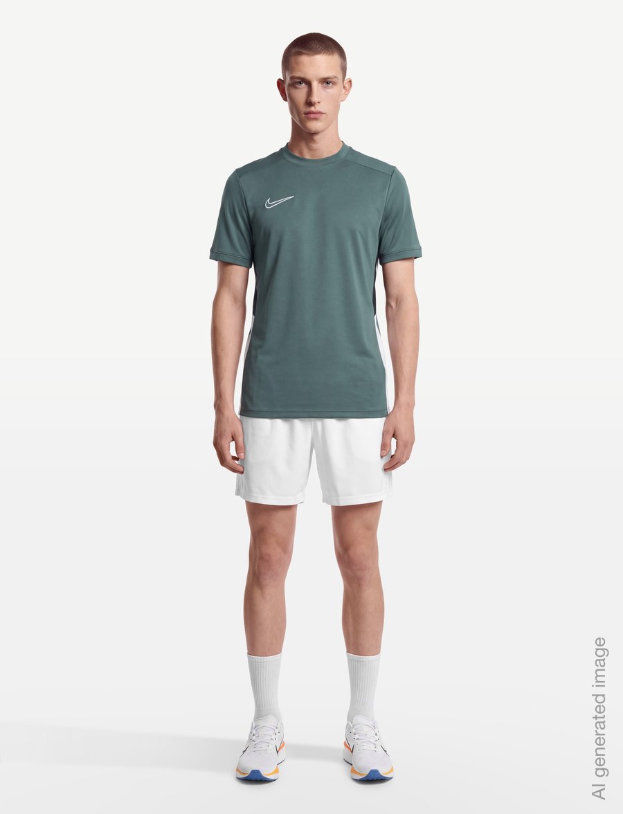 Nike - Nike Academy Dri-Fit SS - t-shirts - mineral slate/black/white/whit - 0