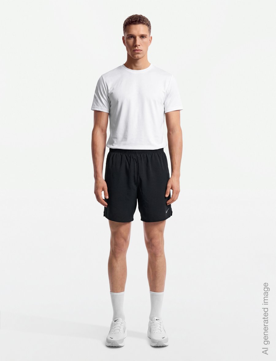 Nike - Nike Dri-Fit Breathe Challenger 7In 2-1 - lühikesed jooksupüksid - black/black/black/reflective s - 0