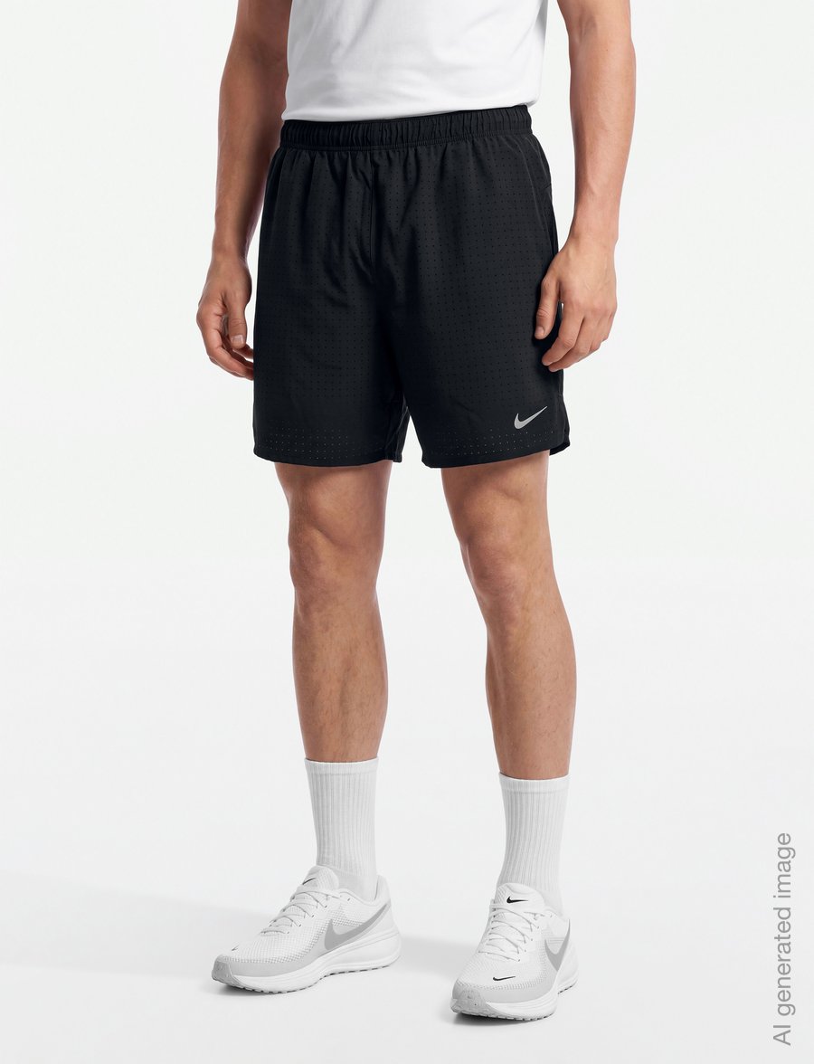 Nike - Nike Dri-Fit Breathe Challenger 7In 2-1 - lühikesed jooksupüksid - black/black/black/reflective s - 3