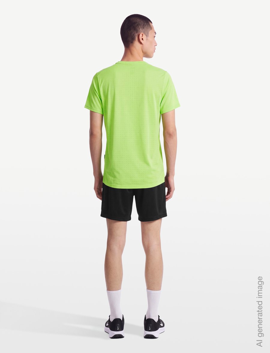 Nike - Nike Miler Breathe Top - t-shirts - volt ice/reflective silv - 4