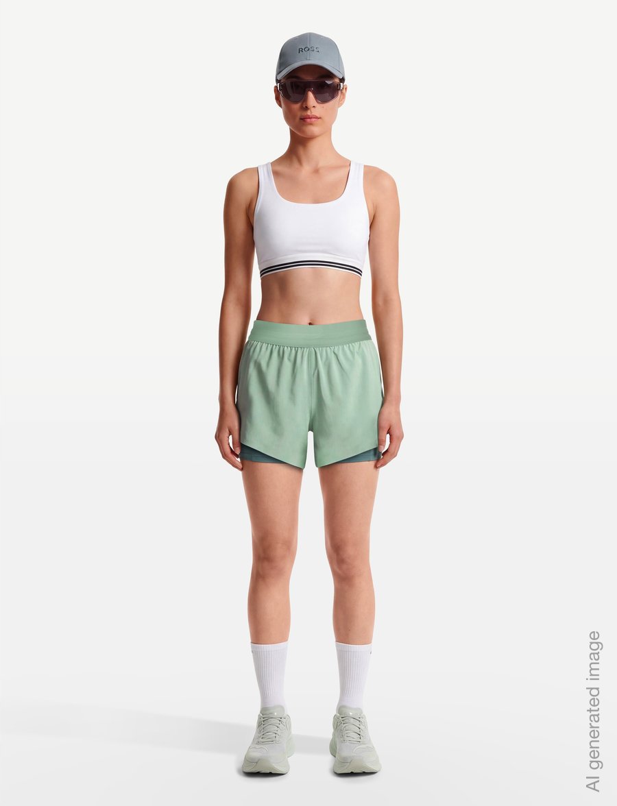 Nike - Nike Swift Dri-Fit 2N1 SHRT - lühikesed jooksupüksid - steam/mineral slate/reflective - 0