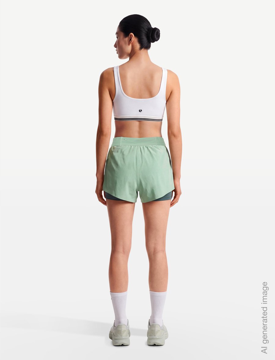 Nike - Nike Swift Dri-Fit 2N1 SHRT - lühikesed jooksupüksid - steam/mineral slate/reflective - 4