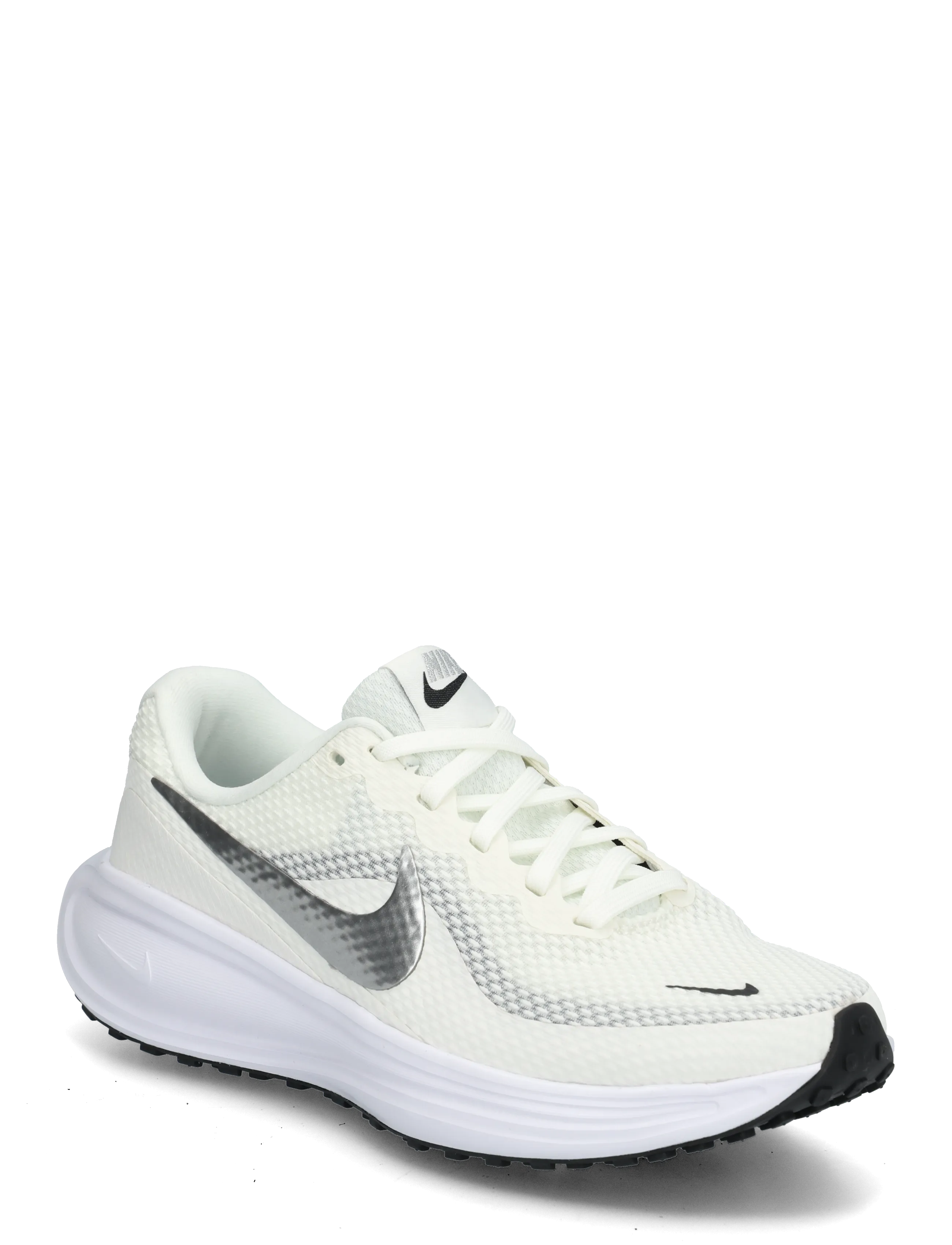 Nike W NIKE REVOLUTION 8 - Sko - SAIL/METALLIC SILVER-WHITE-BLA / cream