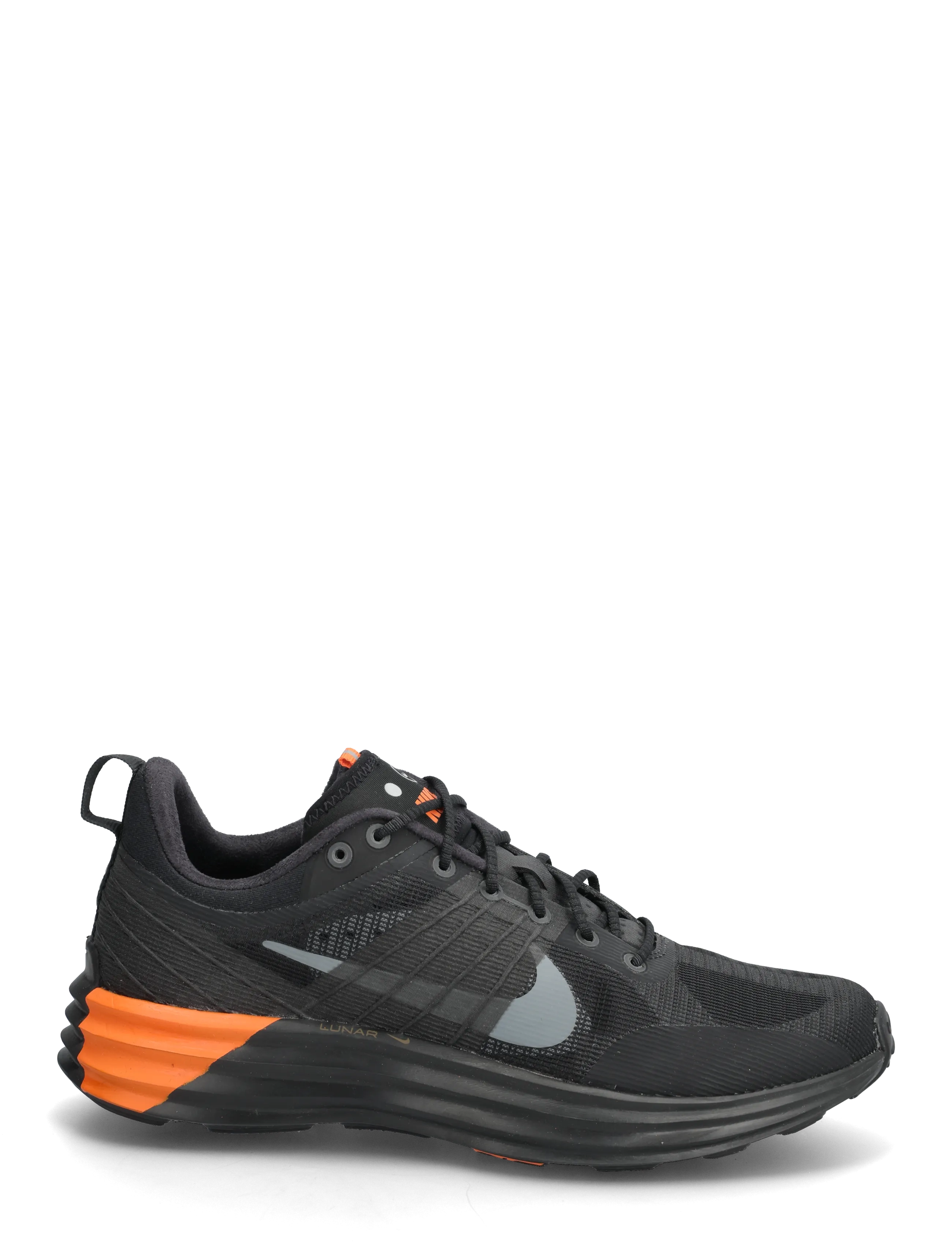 Nike - Lunar Roam - low tops - black/anthracite-safety orange - 1