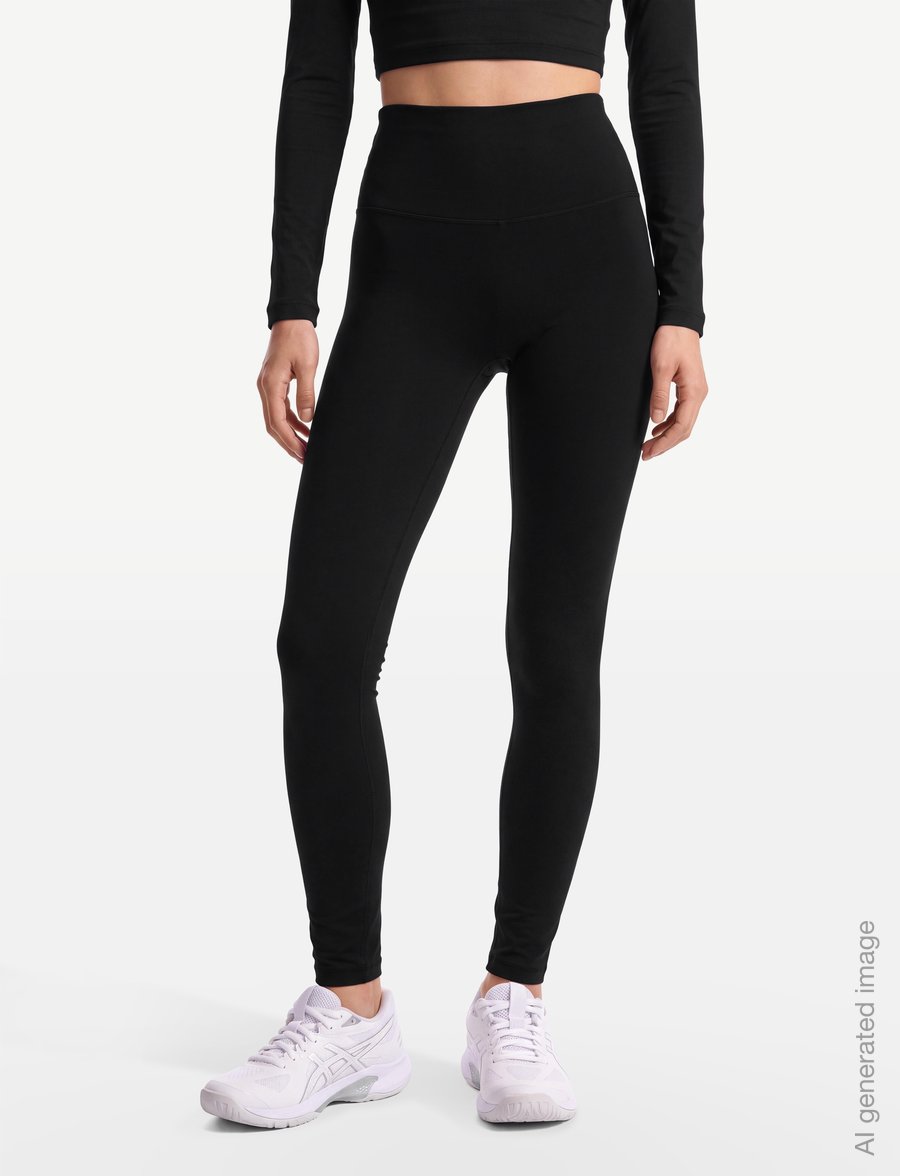 Nike - Nike Dri-Fit One High Waist Tight - training tights - black/white - 3