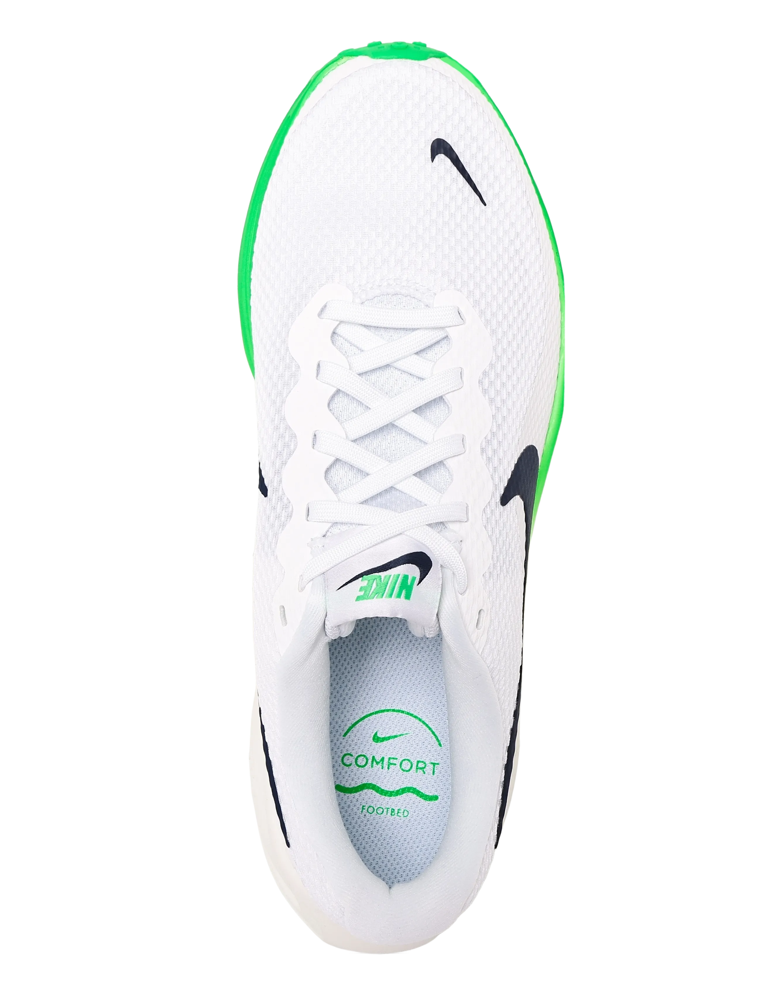 Nike - NIKE REVOLUTION 8 - løbesko - white/midnight navy-green spar - 3