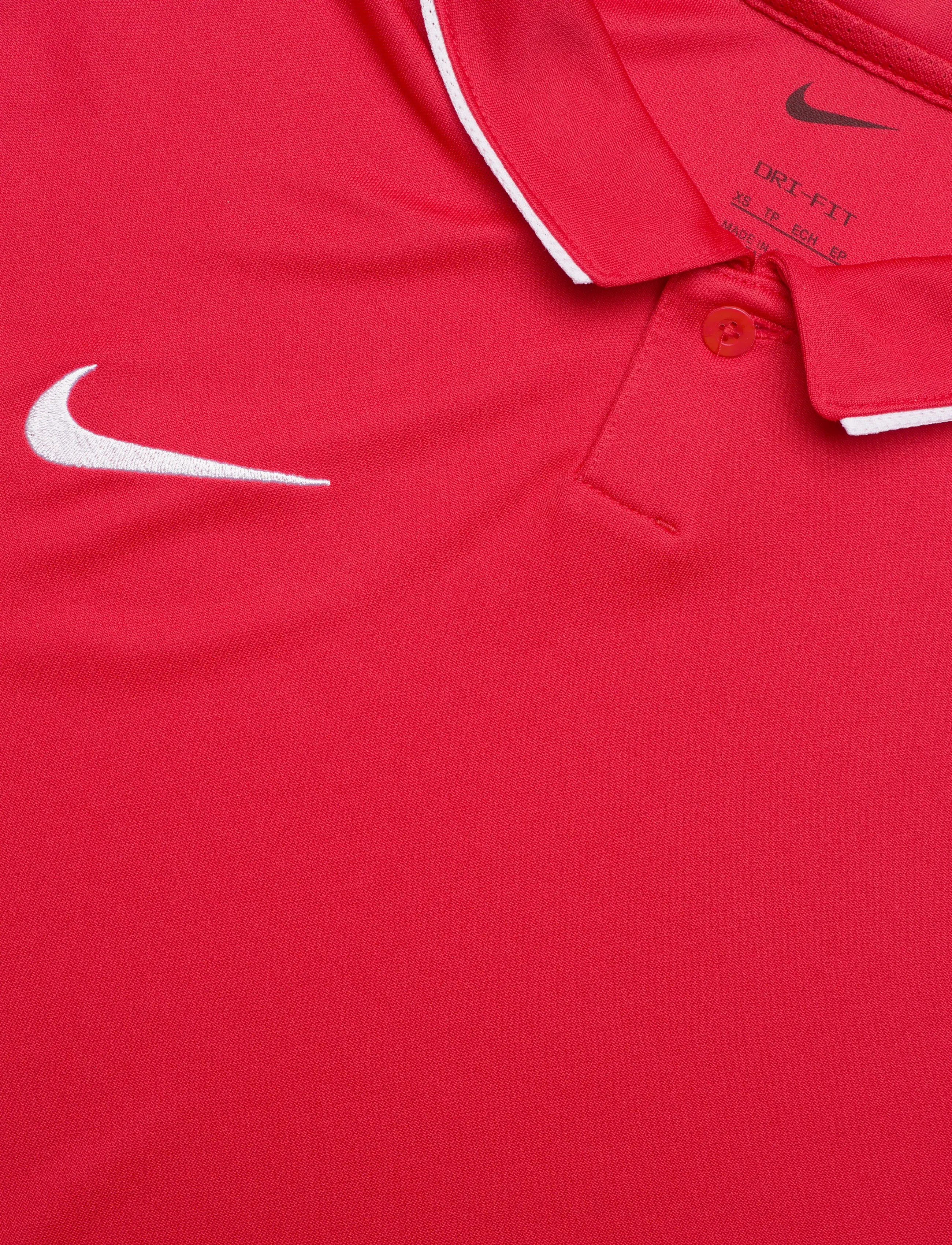 Nike - Nike DRI-FIT Park 26 Short-Sleeved Polo - polos - university red/white/white - 2