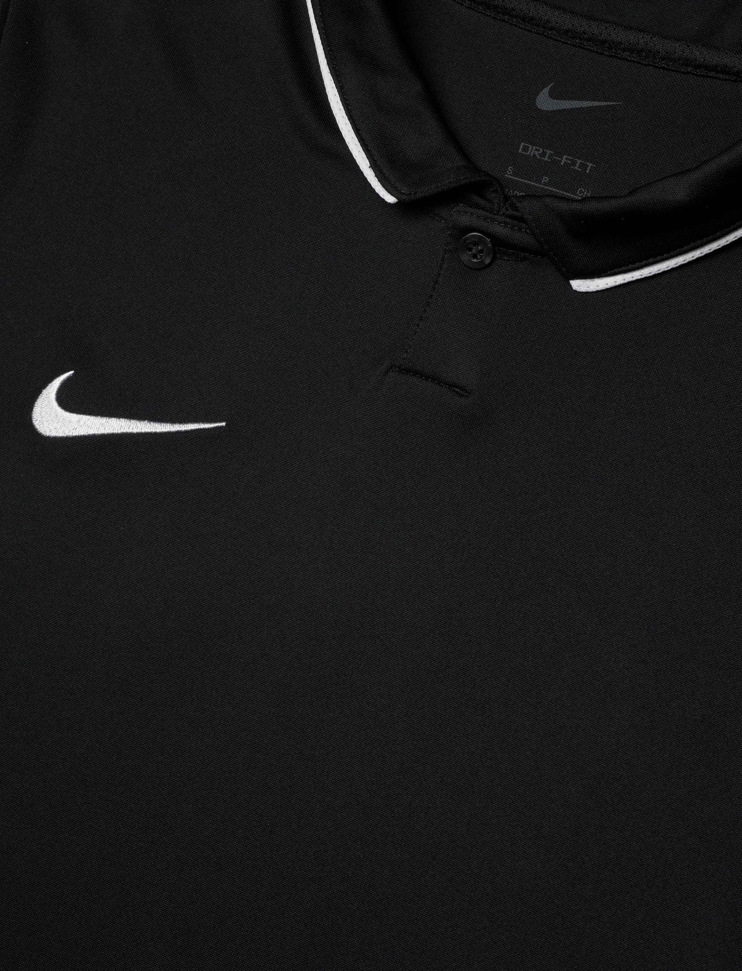 Nike - Nike DRI-FIT Park 26 Short-Sleeved Polo - koszulki polo - black/white/white - 2