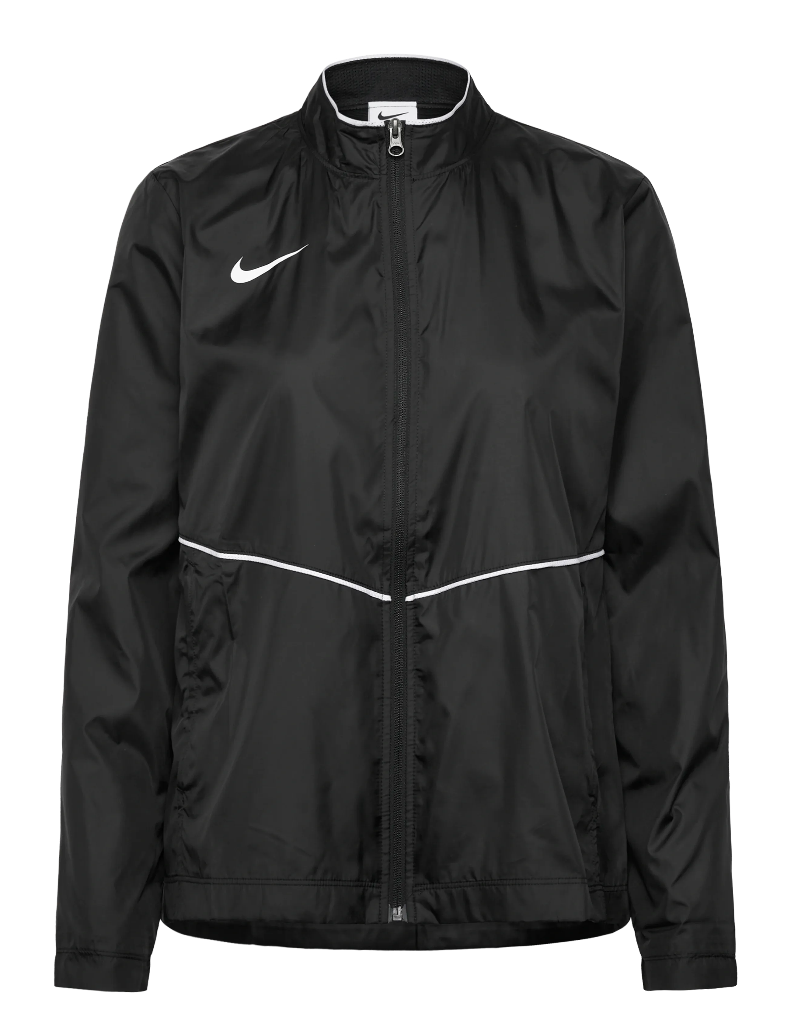 Nike W NK PARK26 RAIN JKT - Tøj - BLACK/WHITE/WHITE / black
