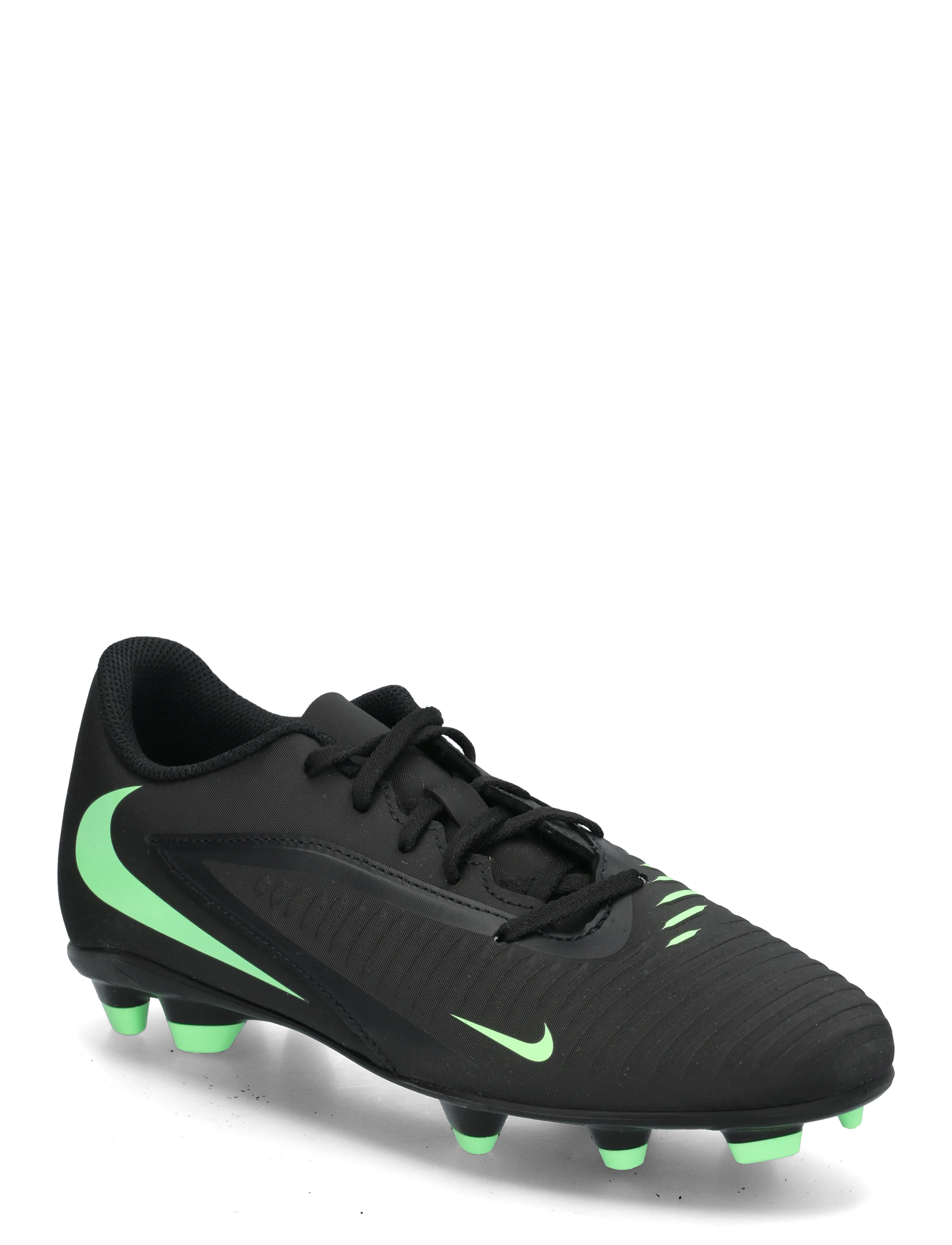 Nike PHANTOM 6 LOW CLUB FG/MG - Vis alt - BLACK/ILLUSION GREEN-BLACK / black