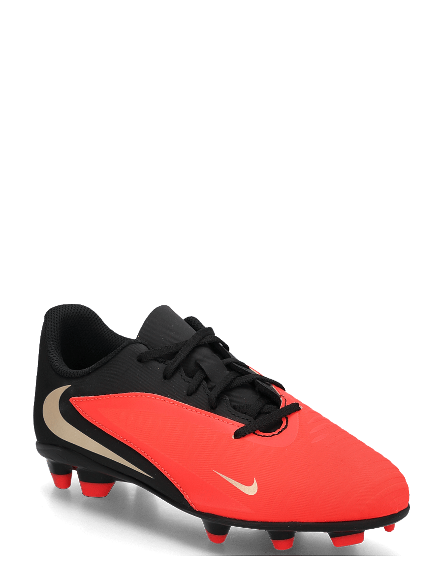 Nike - JR PHANTOM 6 LOW CLUB FG/MG - fodboldstøvler - bright crimson/black-bright cr - 0