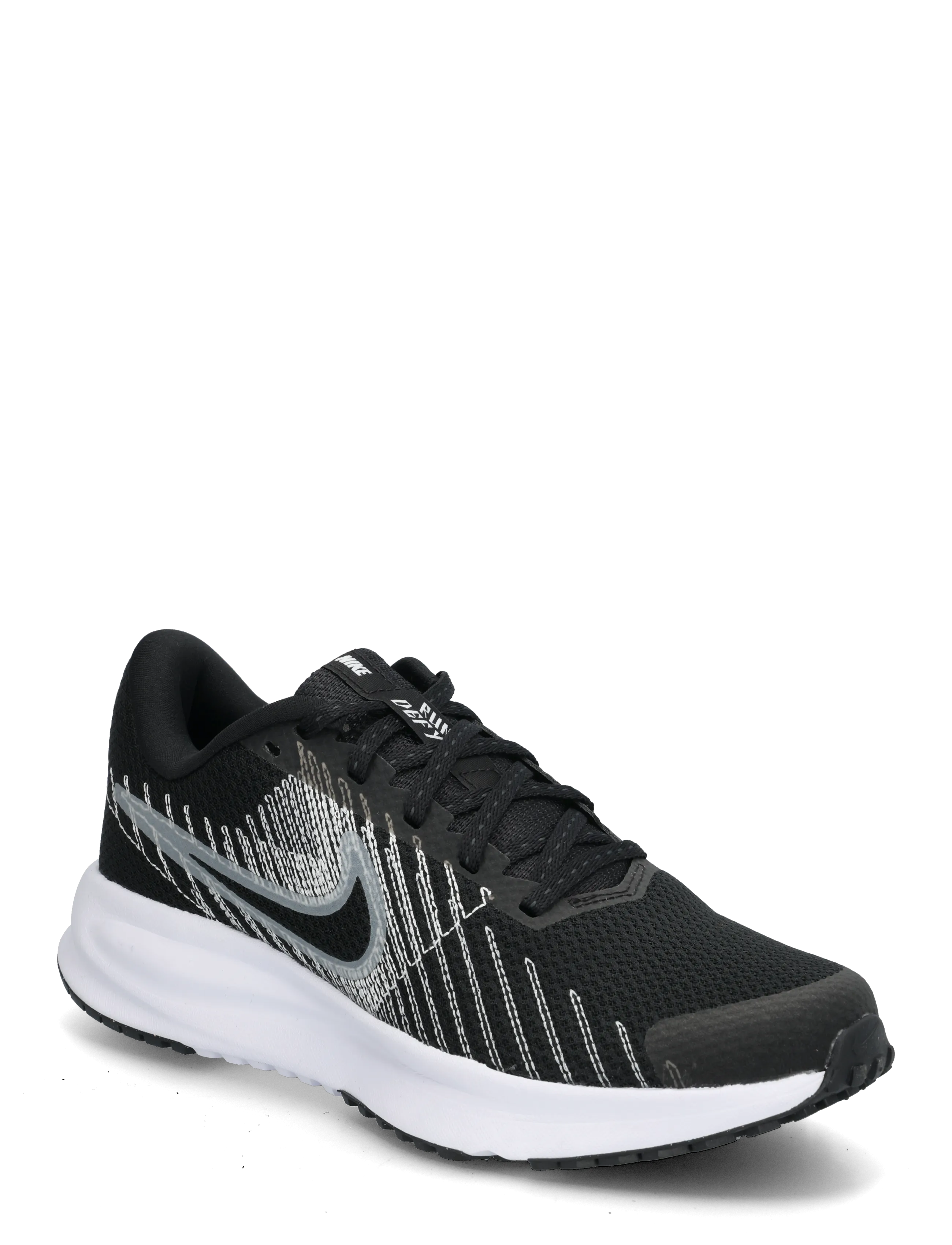 Nike W NIKE RUN DEFY - Bestseller - BLACK/WHITE-WOLF GREY / black