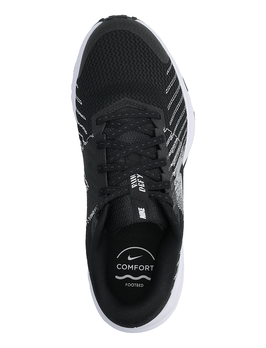 Nike - W NIKE RUN DEFY - löparskor - black/white-wolf grey - 3