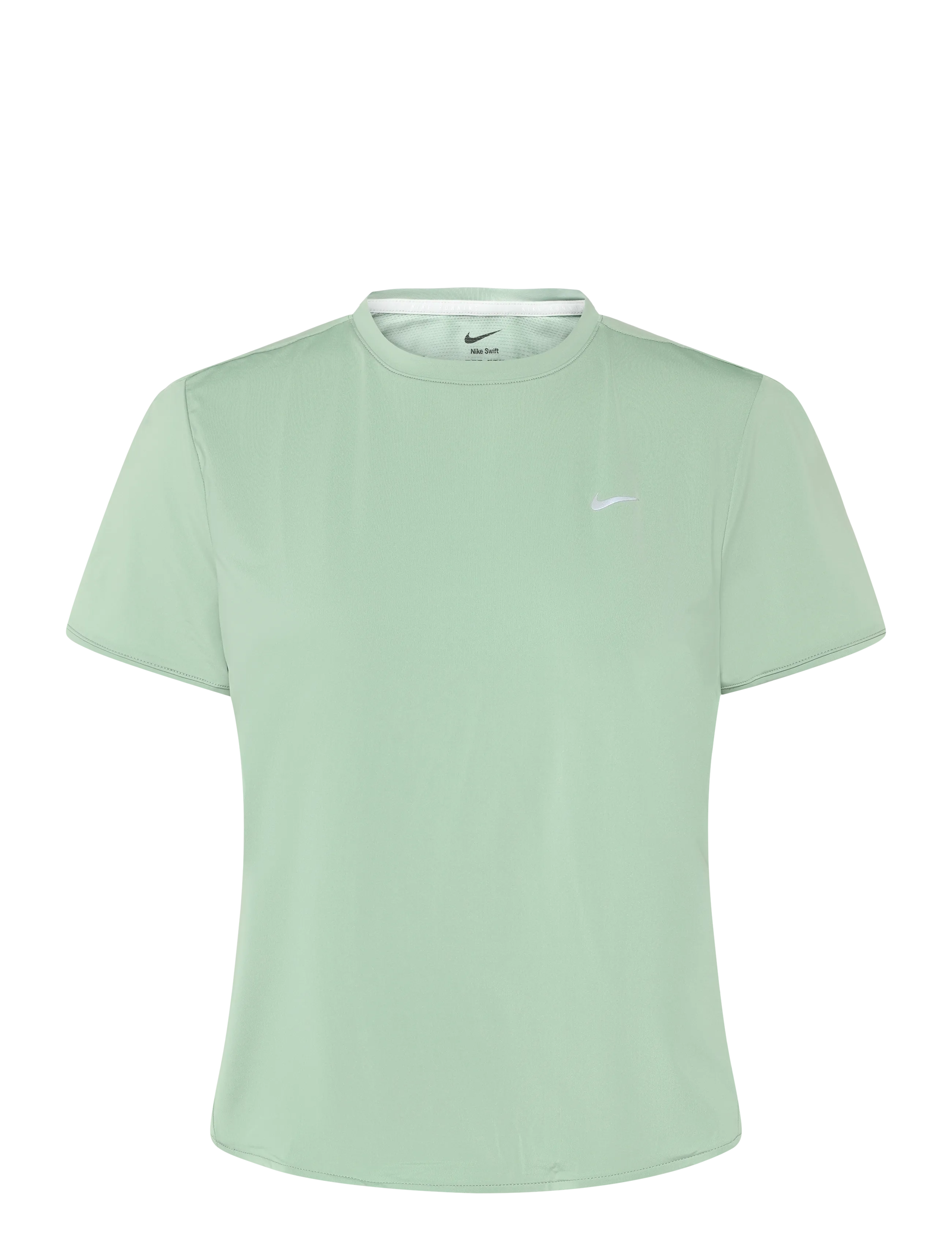 Nike W NK SWIFT DF SS TOP - Kläder - STEAM/REFLECTIVE SILV / green