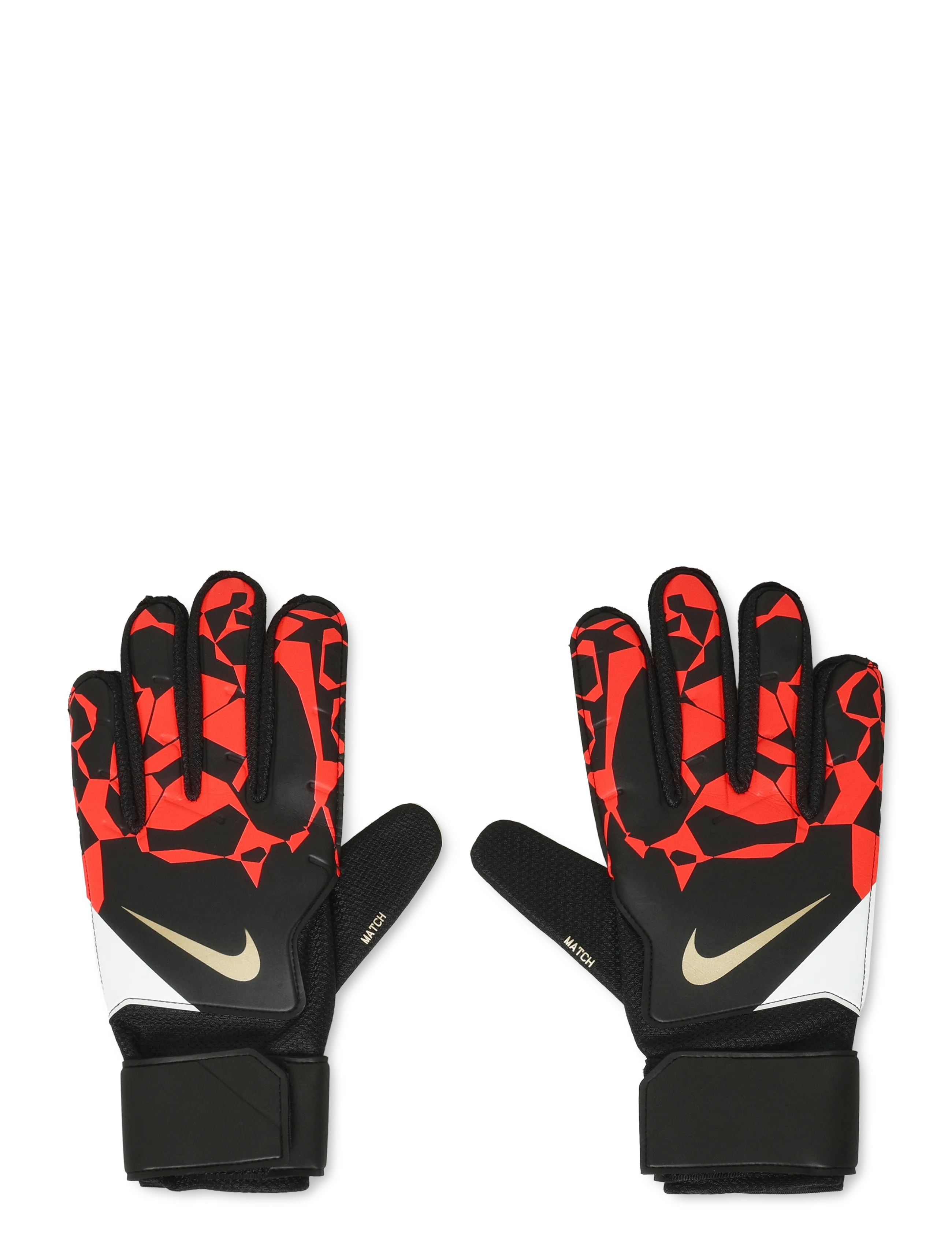 Nike Nike Match Goalkeeper Football Gloves - Udstyr - BLACK/BRIGHT CRIMSON/BLUR / black