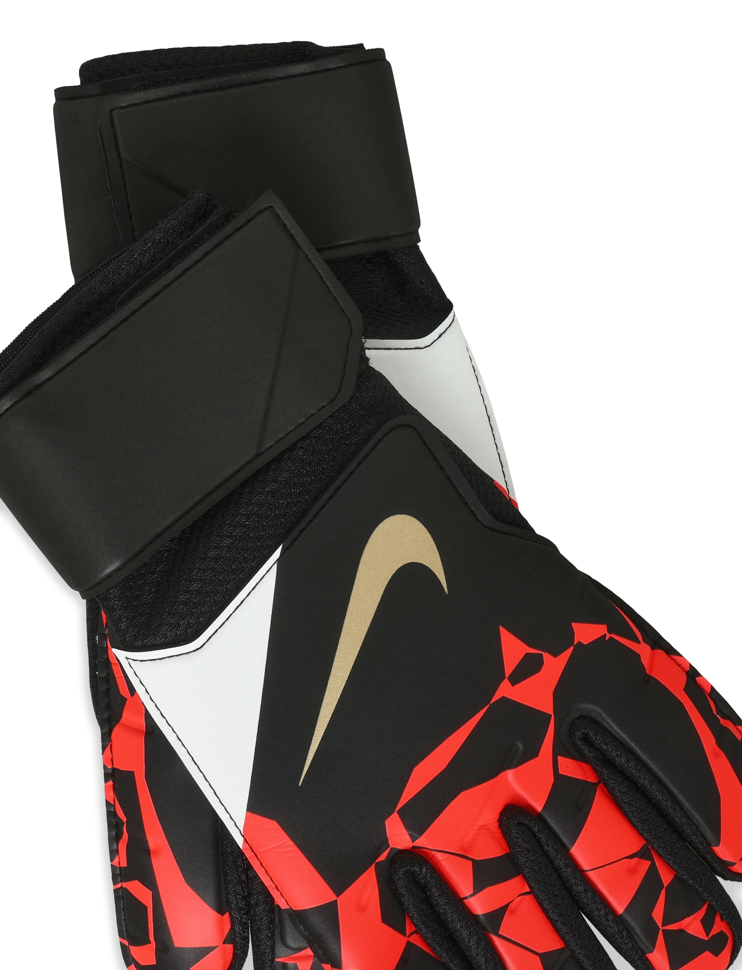 Nike - Nike Match Goalkeeper Football Gloves - fodboldhandsker - black/bright crimson/blur - 3