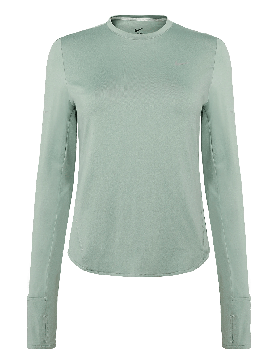 Nike - W NK SWIFT DF UV LS CRW - longsleeved tops - steam/reflective silv - 0