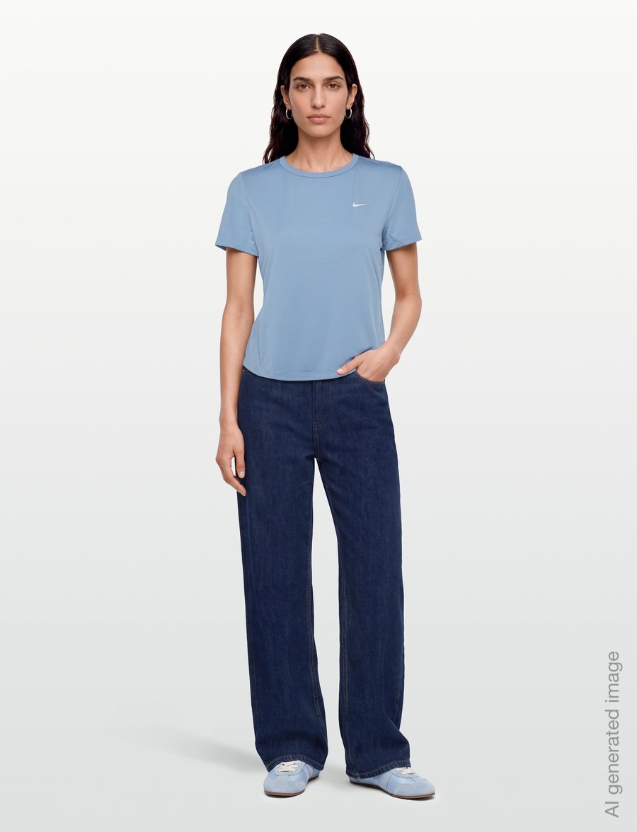 Nike - Nike Dri-Fit Tempo Top - t-shirts - work blue/reflective silv - 0